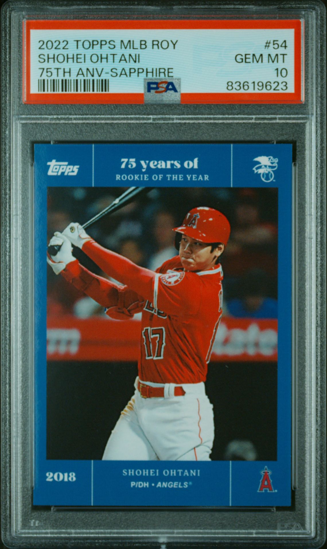 2022 Topps MLB ROY 75th Anniversary Sapphire #54 /25