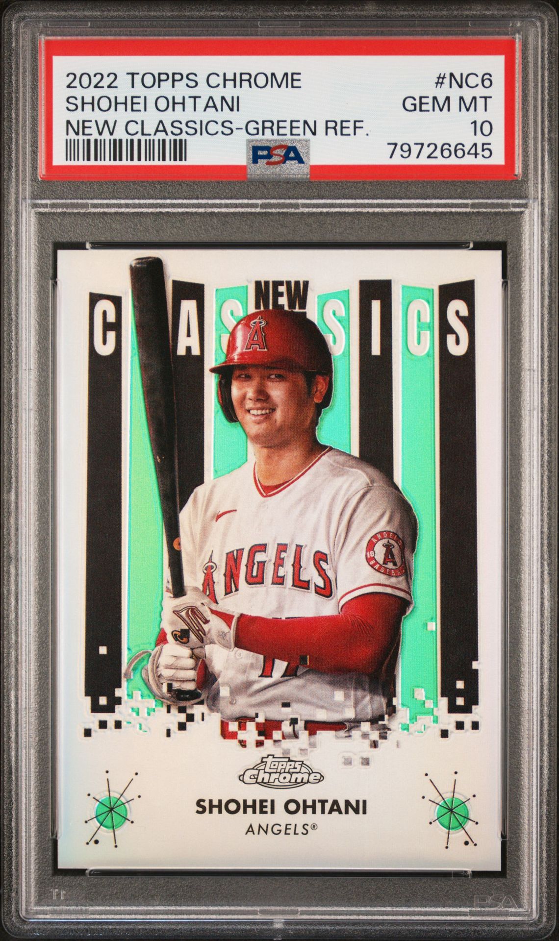 2022 Topps Chrome NC6 Shohei Ohtani Green Refractor /99