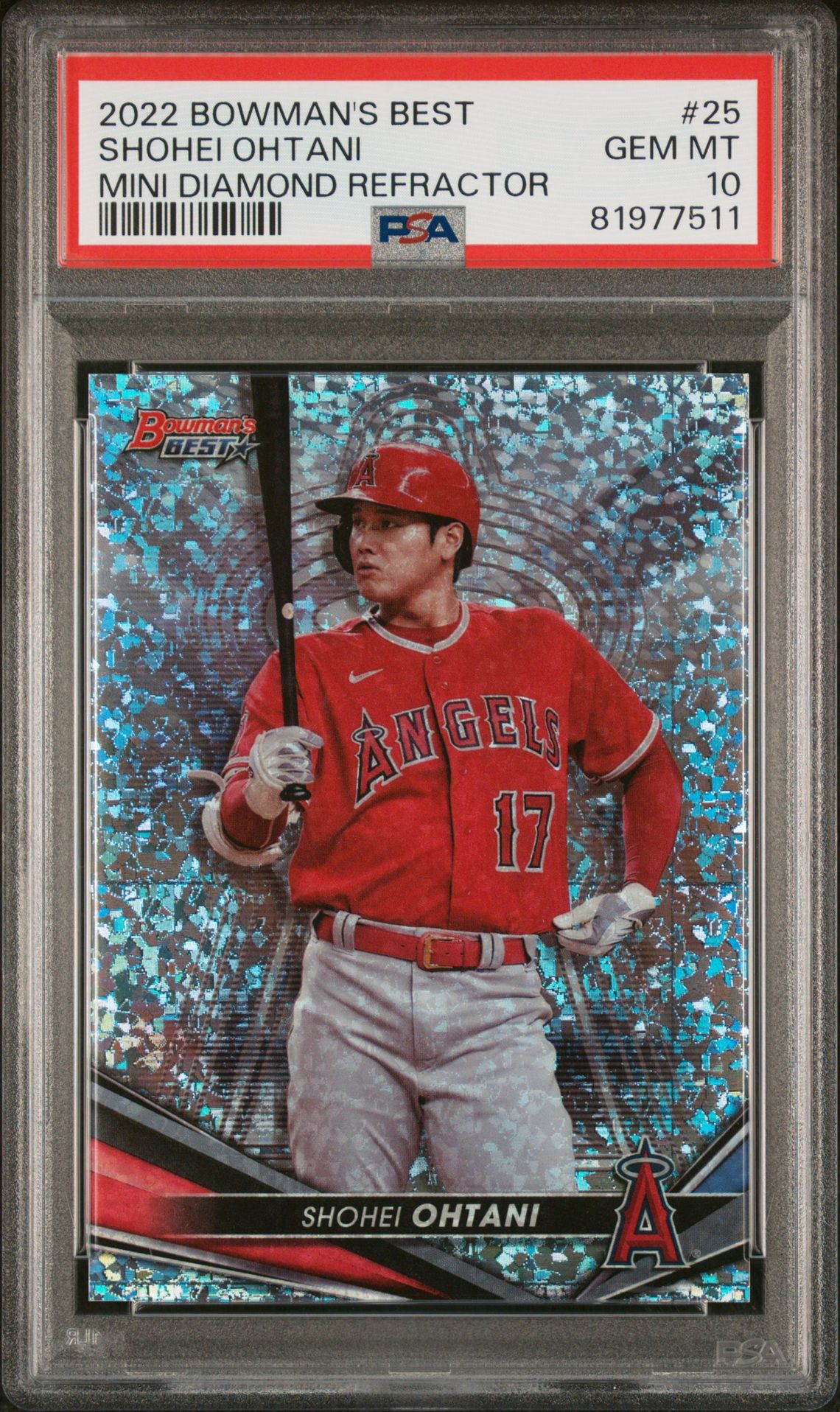 2022 Bowman's Best 25 Mini Diamond Refractor /299