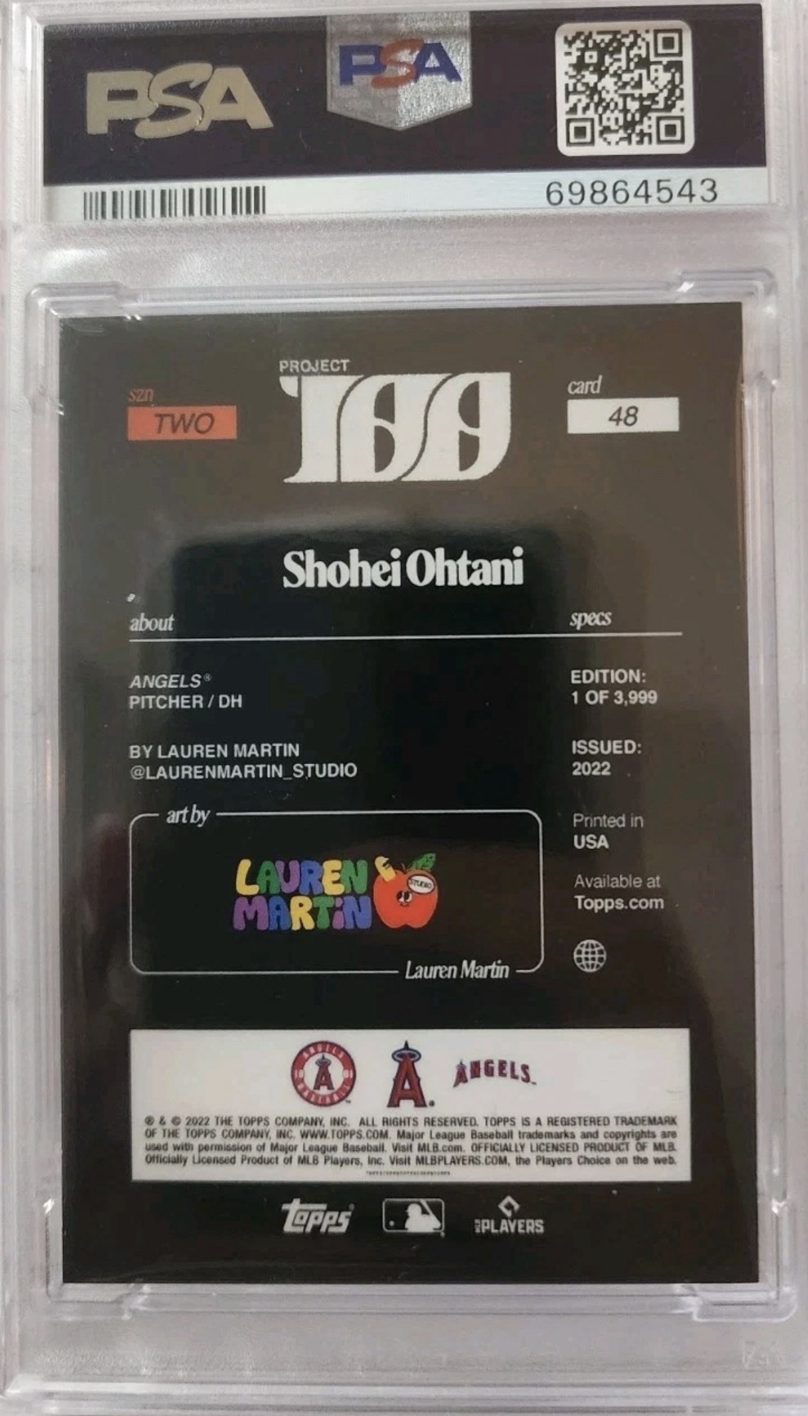 2022 Topps Project100 #48 Shohei Ohtani