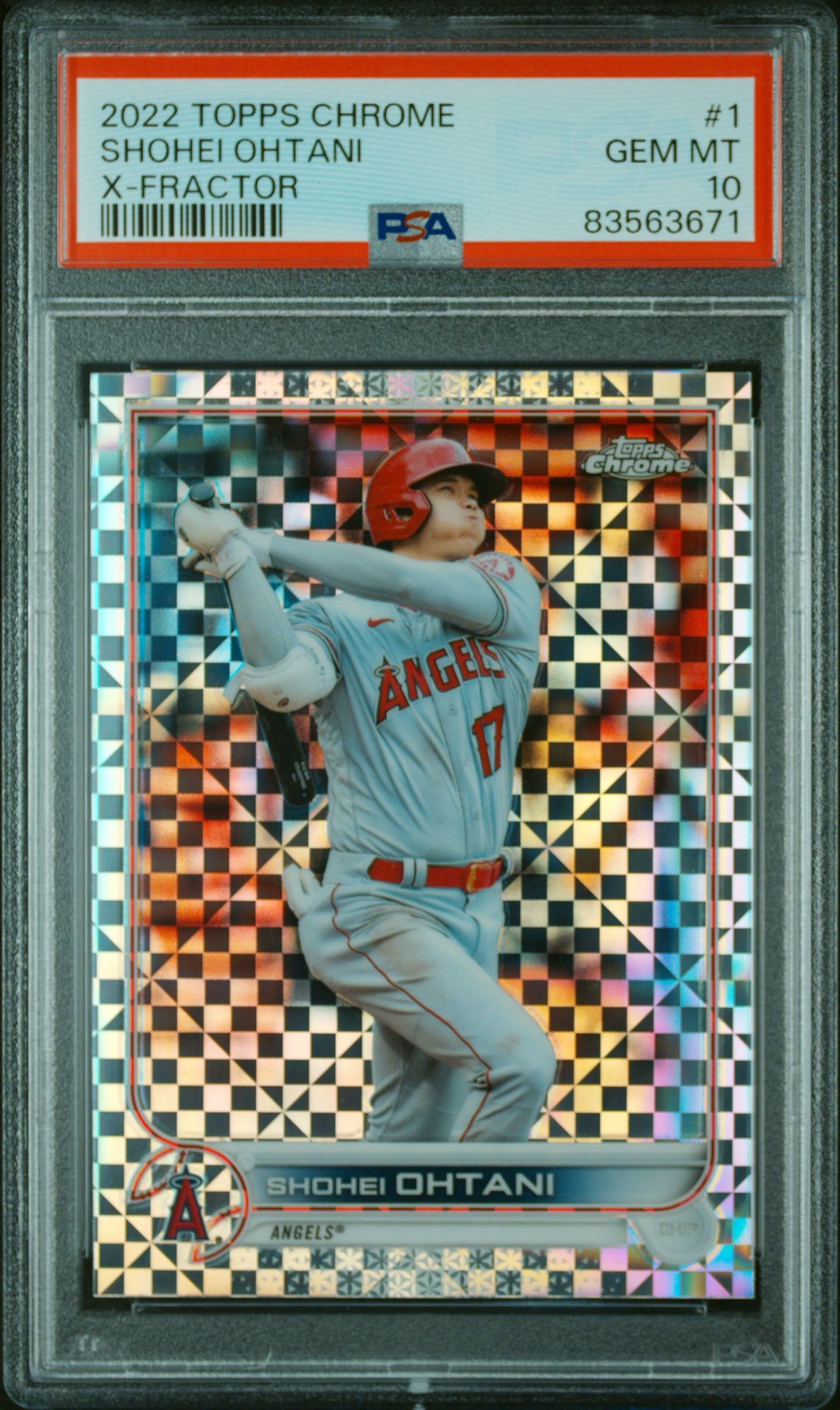 2022 Topps Chrome #1 Shohei Ohtani X-Fractor /150