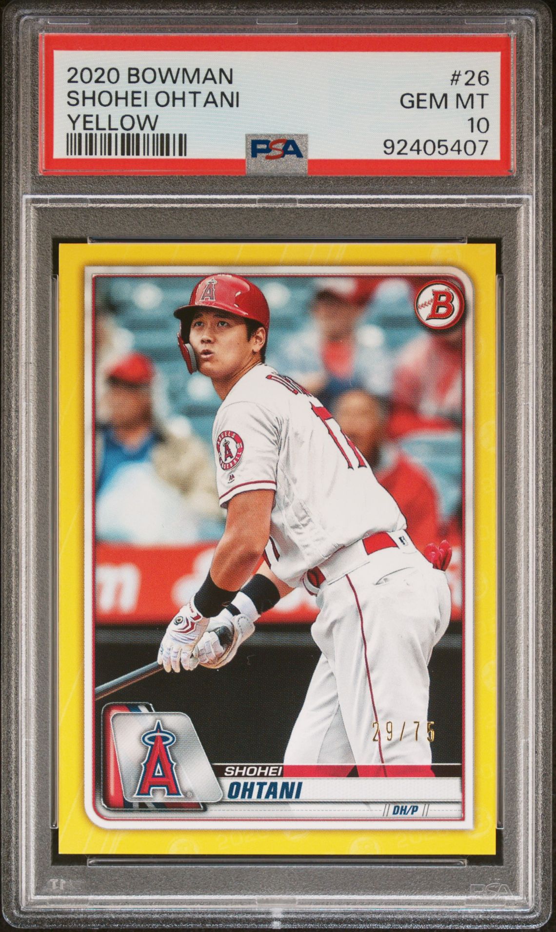 2020 Bowman 26 Yellow /75
