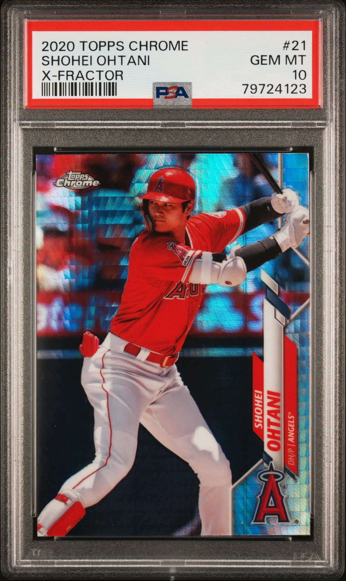 2020 Topps Chrome 21 Shohei Ohtani X-Fractor