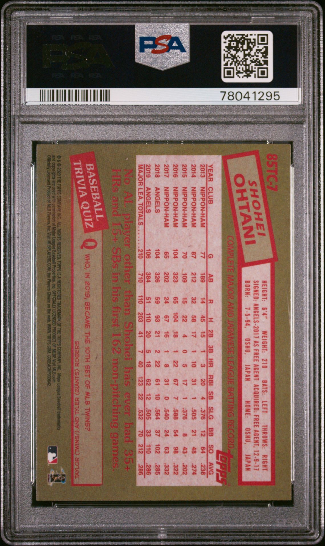 2020 Topps Chrome 85TC7