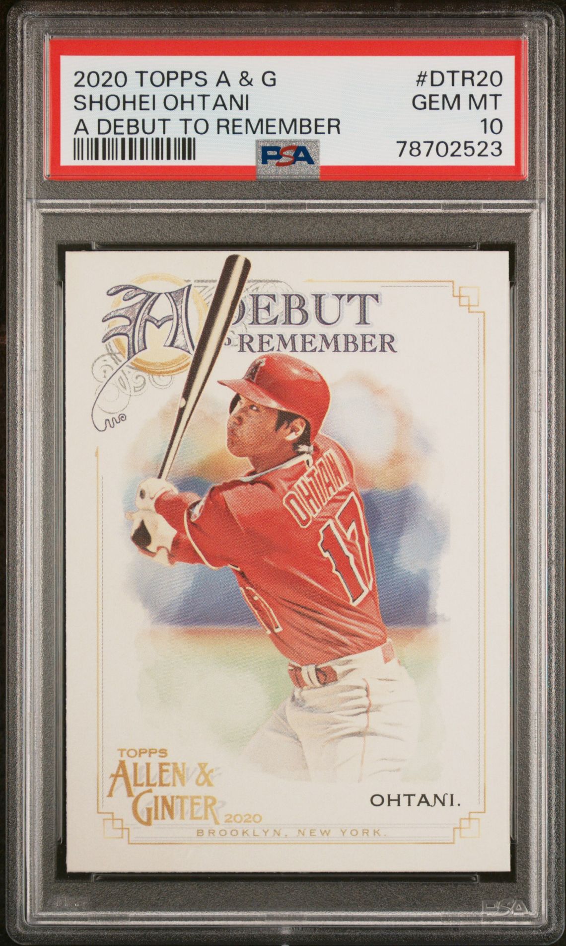 2020 Topps Allen & Ginter DTR20 Shohei Ohtani