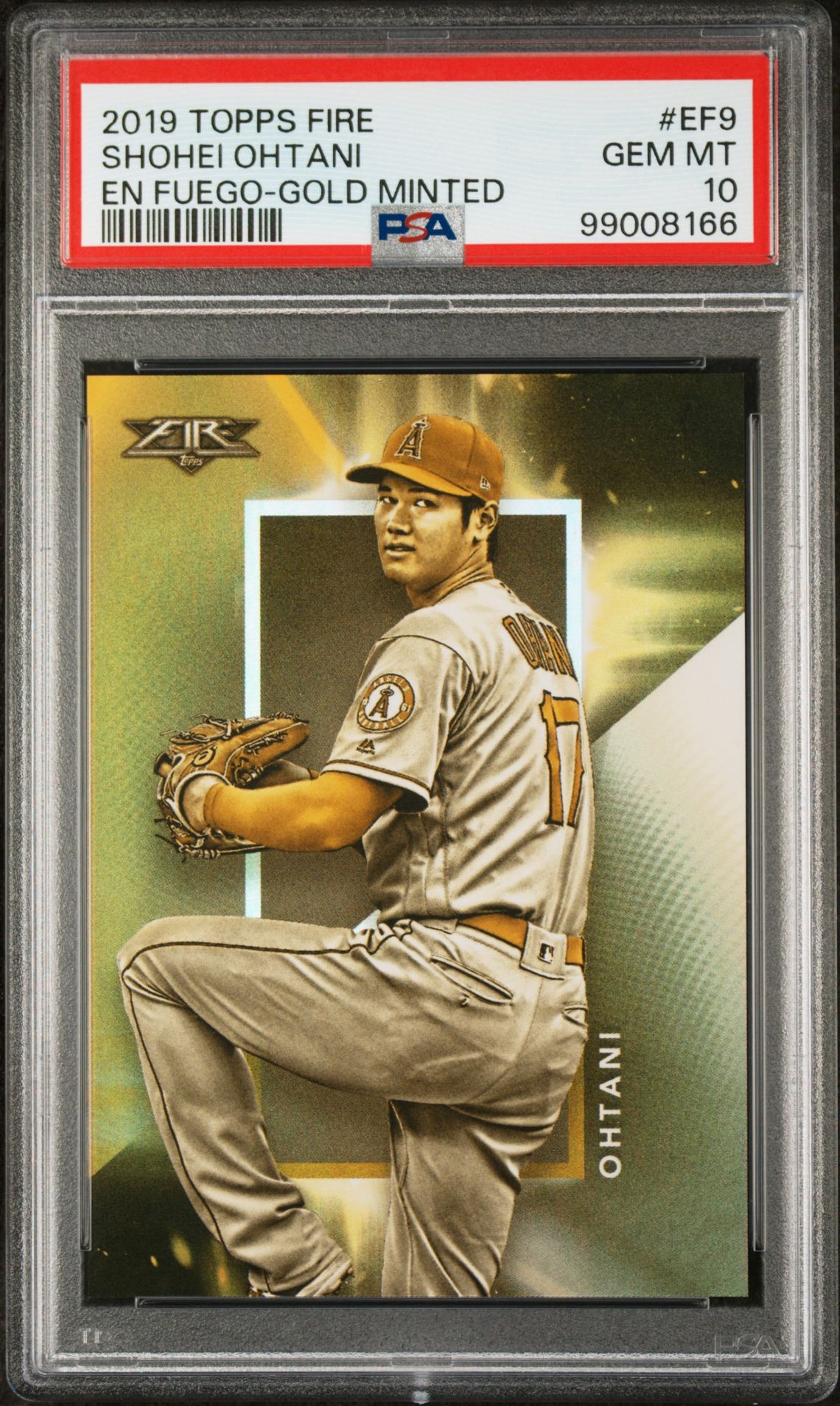 2019 Topps Fire EF9 En Fuego-Gold Minted