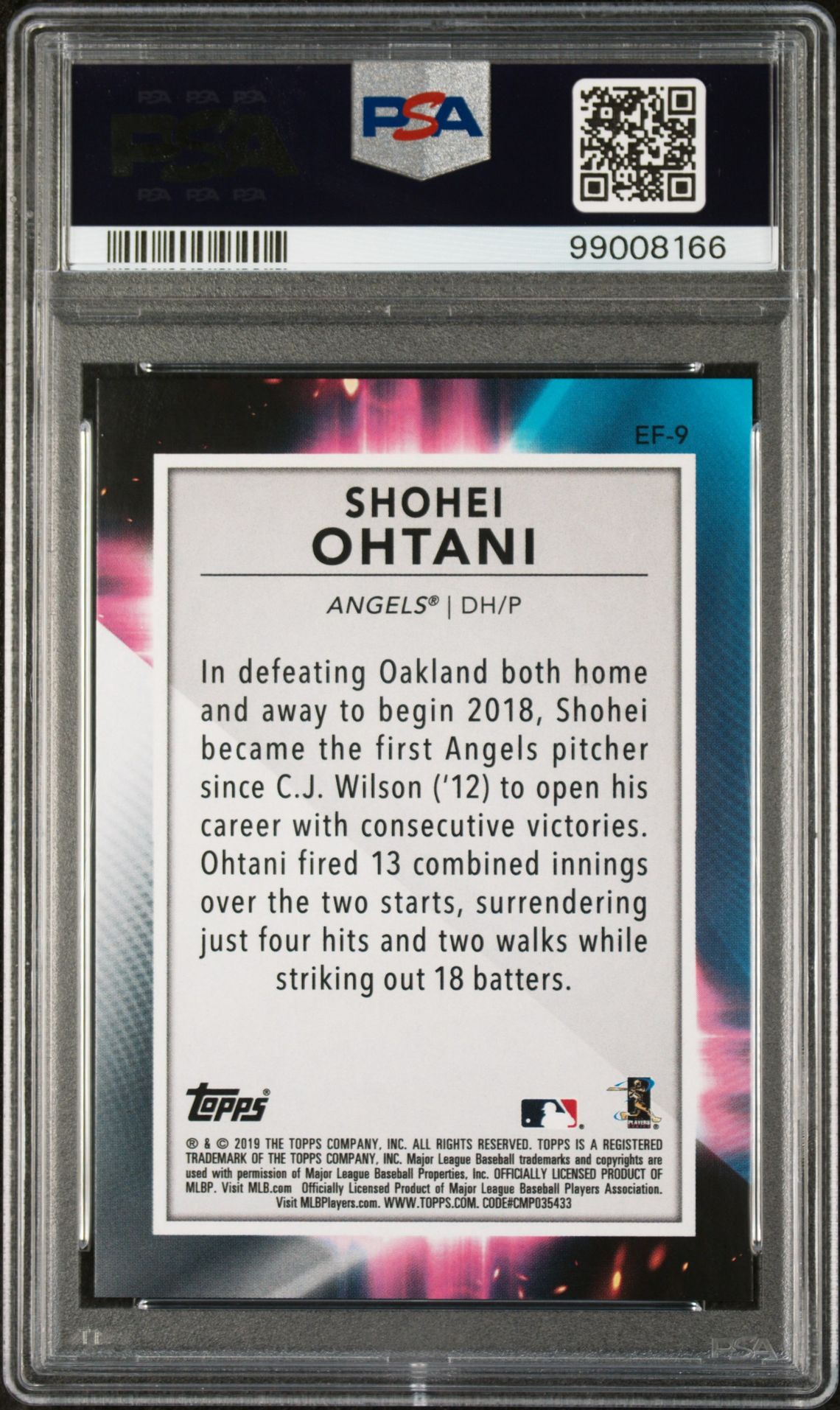 2019 Topps Fire EF9 En Fuego-Gold Minted