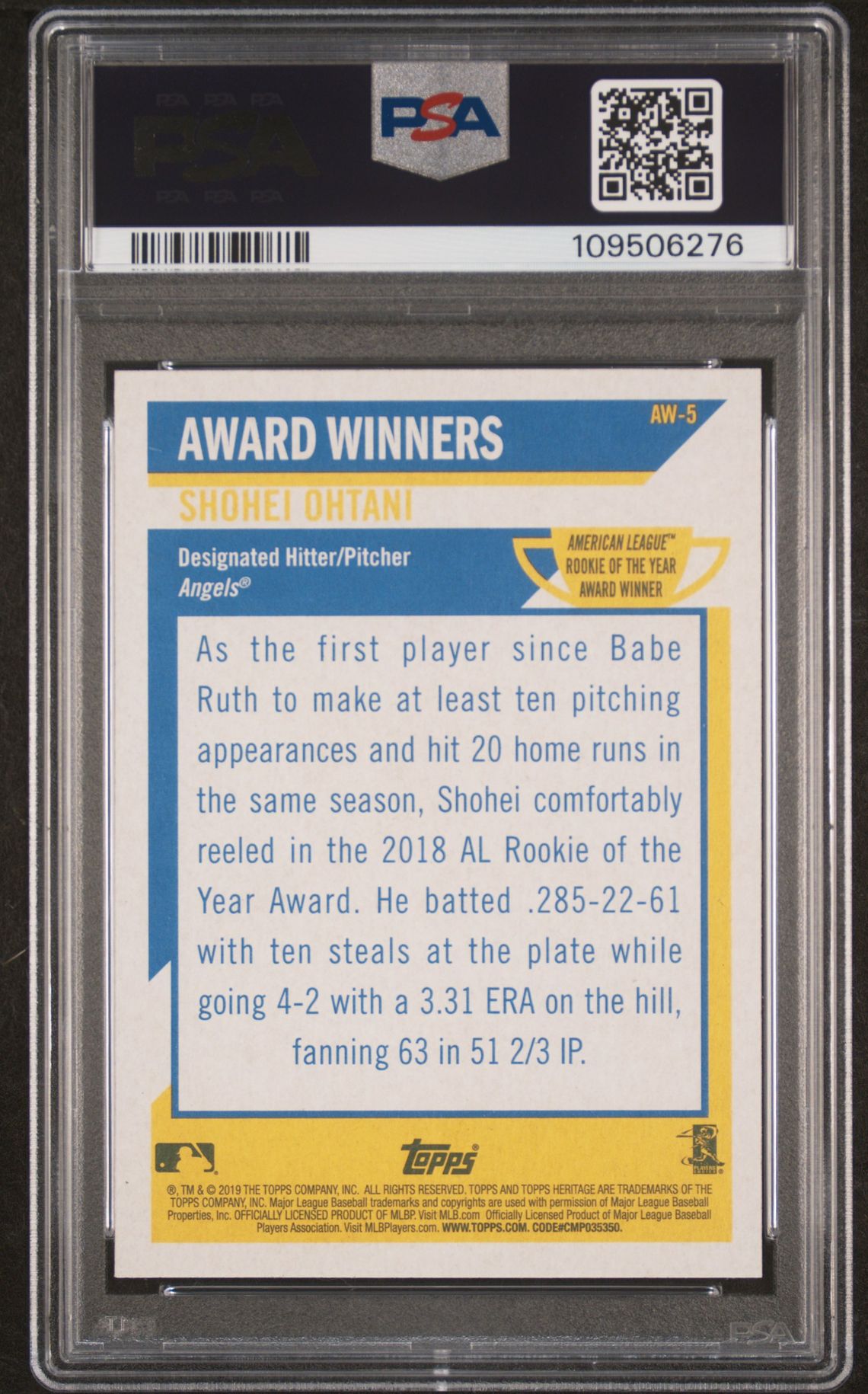 2019 Topps Heritage AW-5