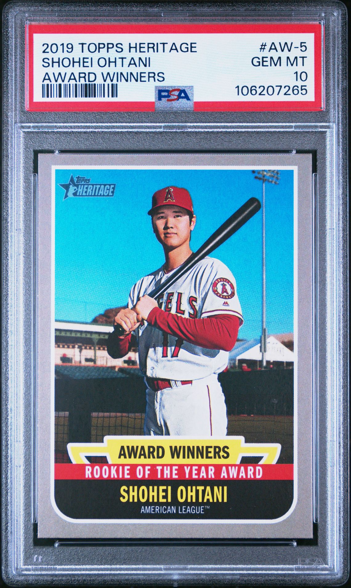 2019 Topps Heritage AW-5 Award Winners