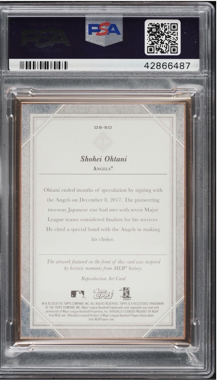 2018 Topps Transcendent Origins Sketch Reproductions OS-SO /84