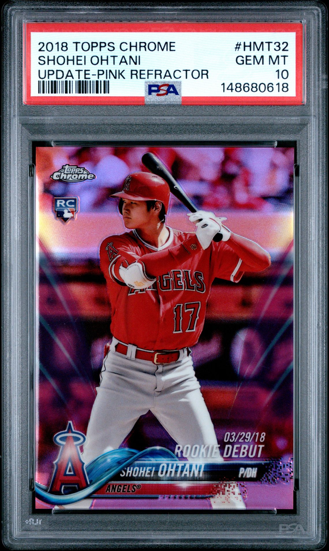 2018 Topps Chrome HMT32 Pink Refractor