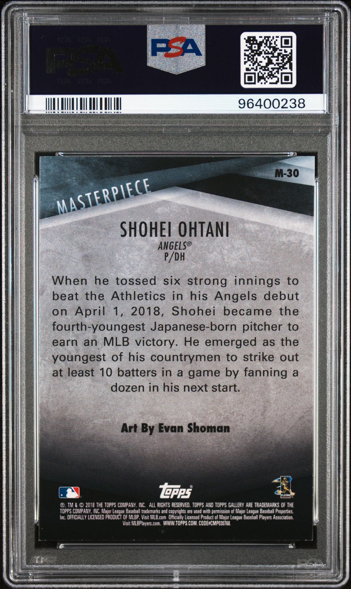 2018 Topps Gallery Masterpiece M-30