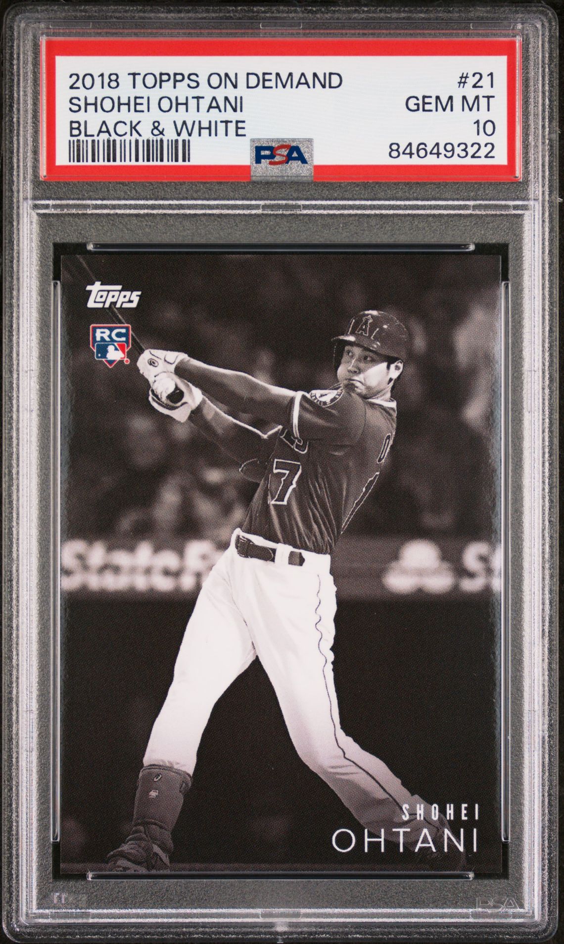 2018 Topps On Demand #21 Shohei Ohtani Black & White