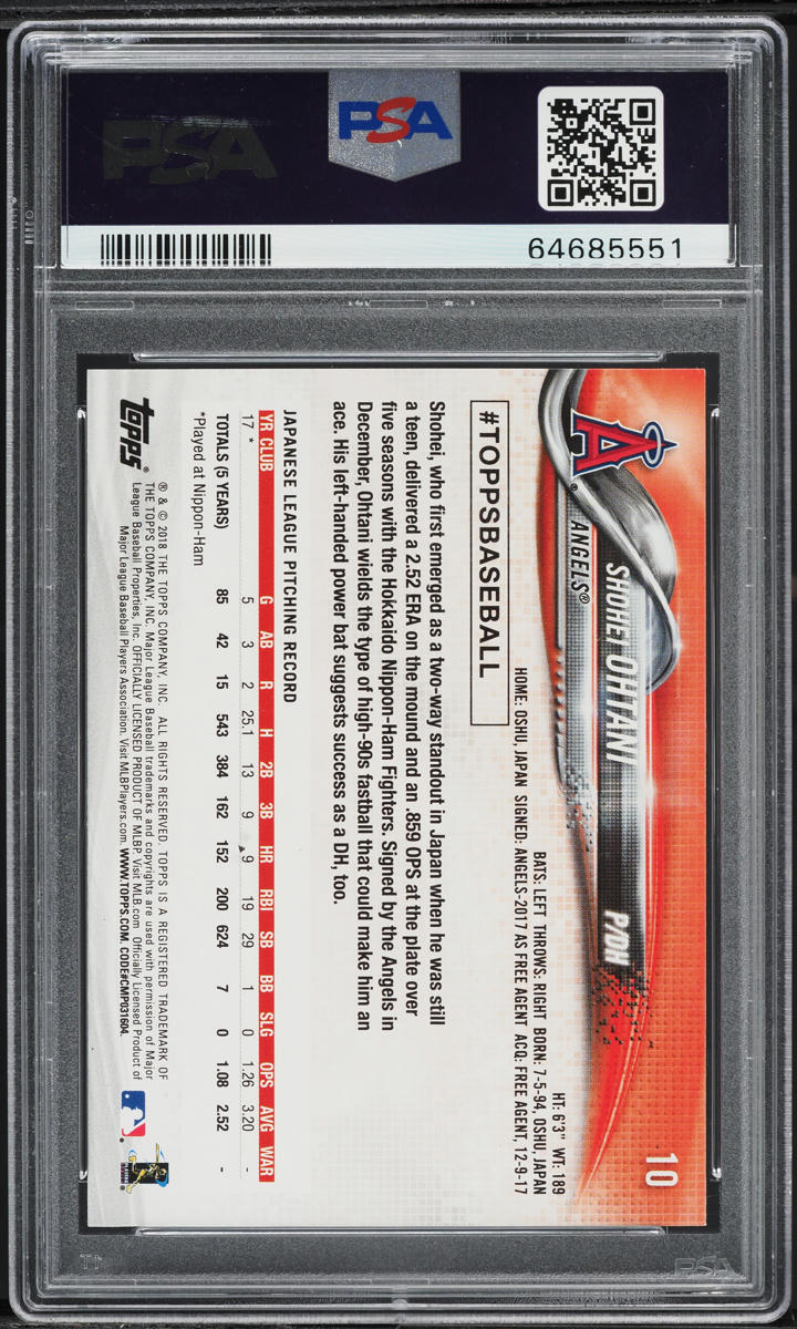 2018 Topps New Era #10 Shohei Ohtani