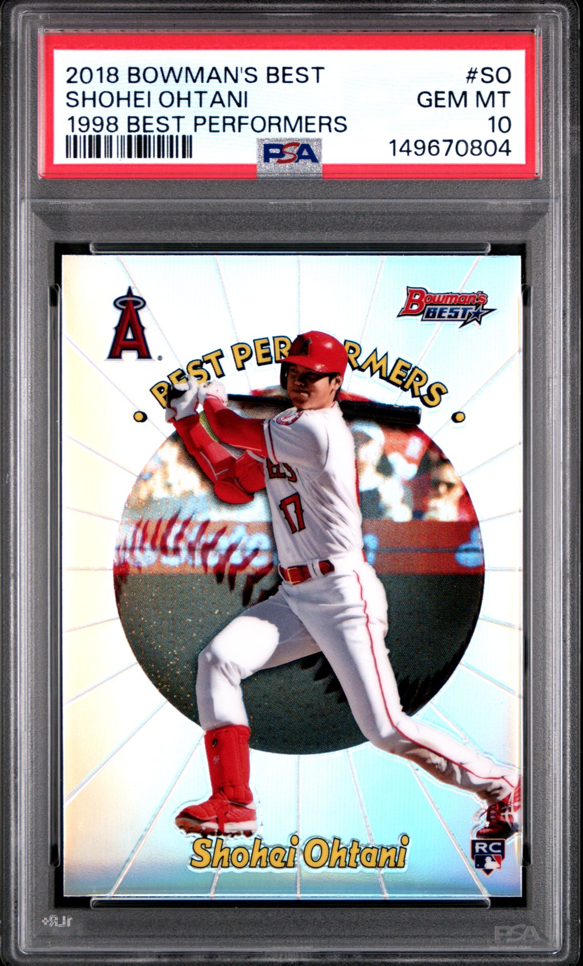 2018 Bowman Bowman's Best SO 1998 Best Performers