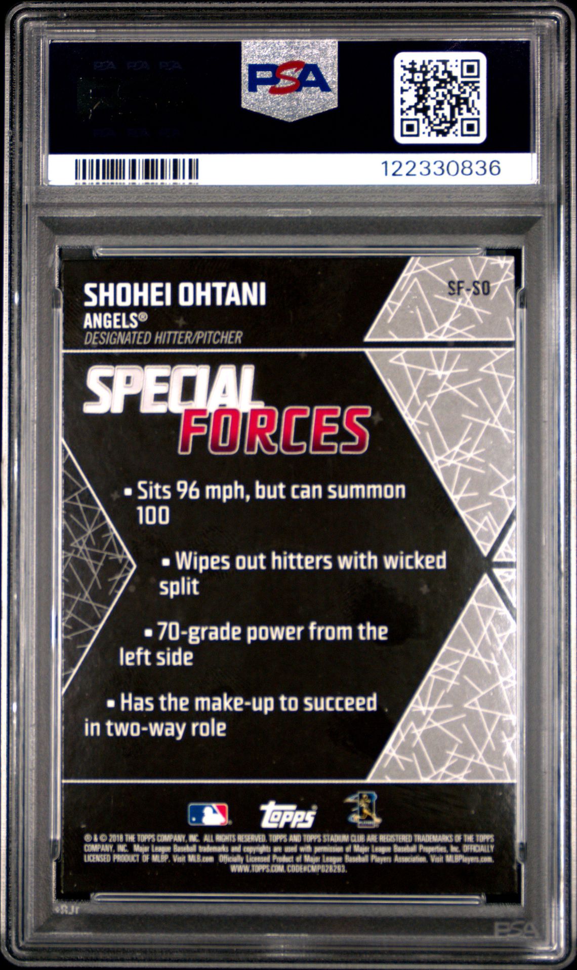 2018 Stadium Club Special Forces SF-SO
