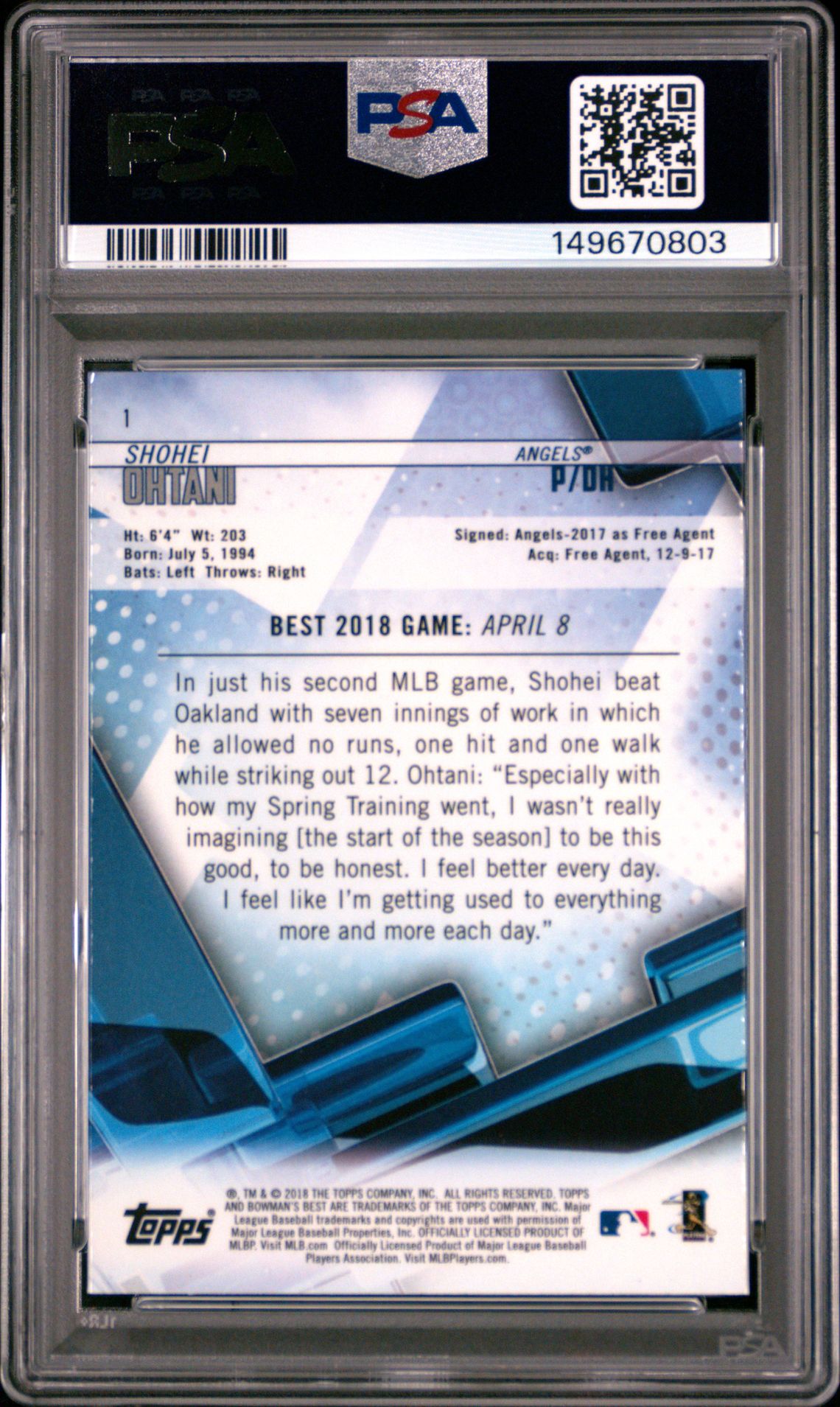 2018 Bowman Bowman's Best 1