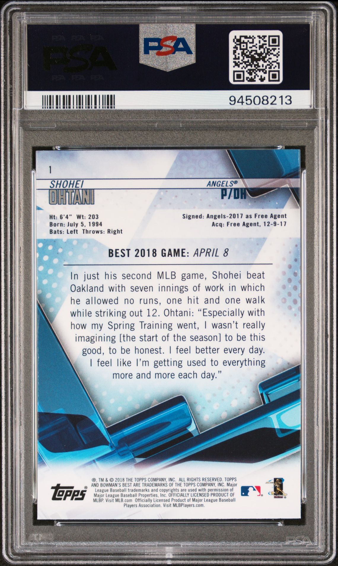 2018 Bowman Bowman's Best 1