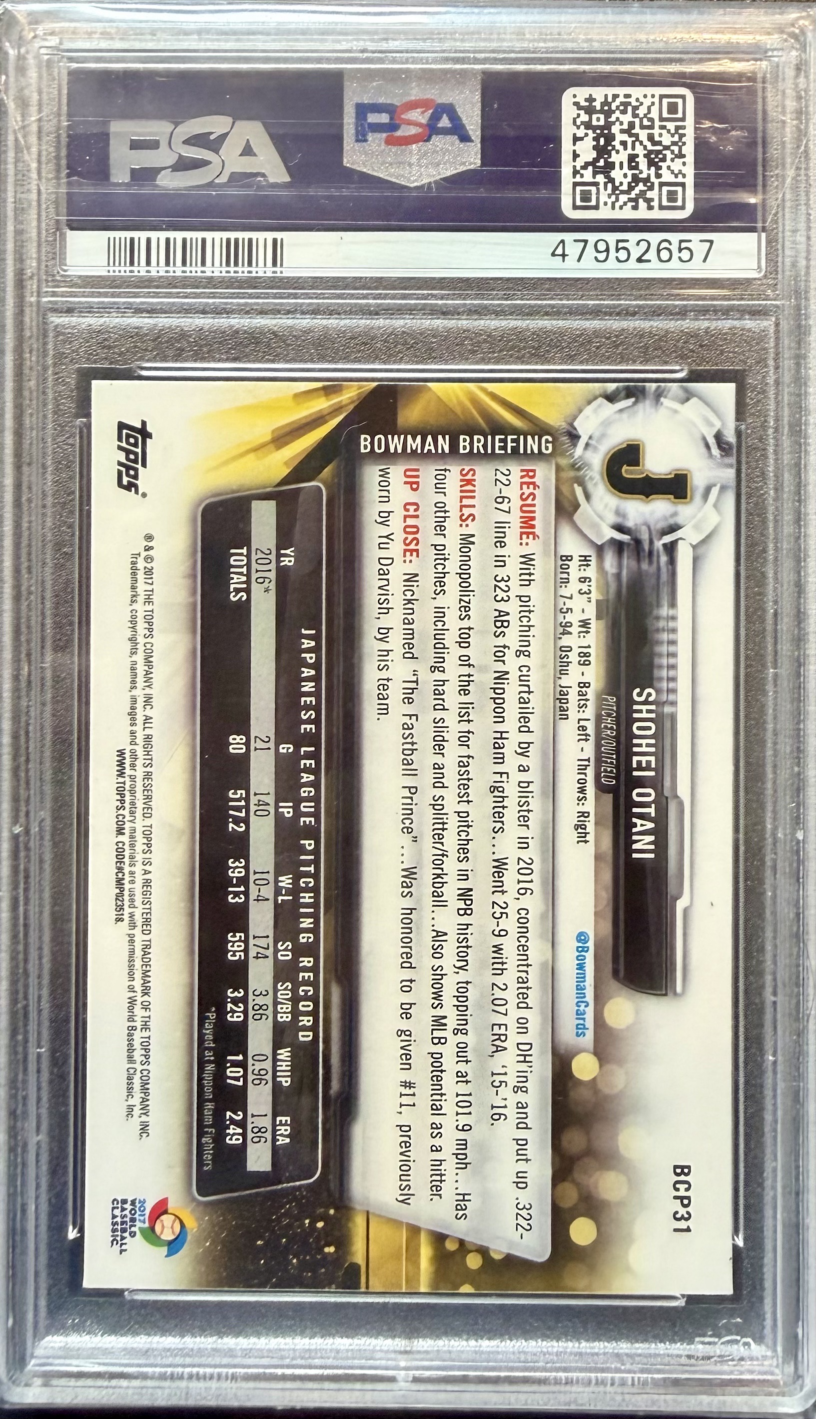 2017 Bowman Bowman Mega Box Chrome Prospects BCP31