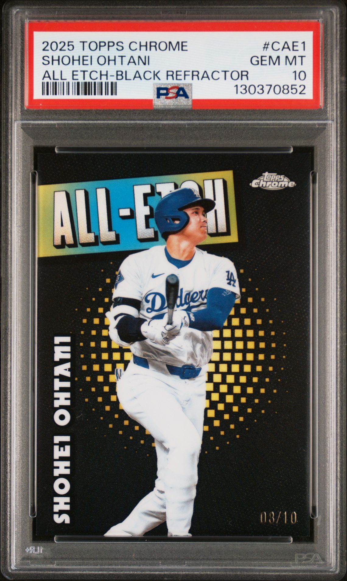 2025 Topps Chrome CAE1 All Etch-Black Refractor /10