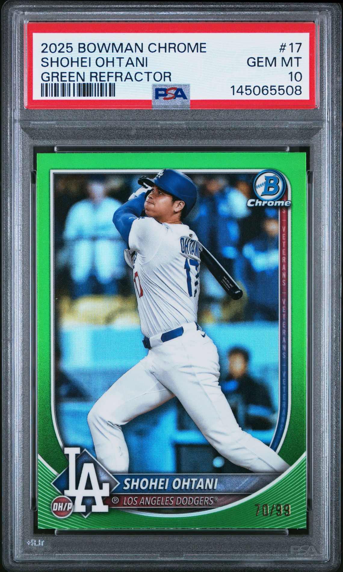 2025 Bowman Chrome 17 Green Refractor /99