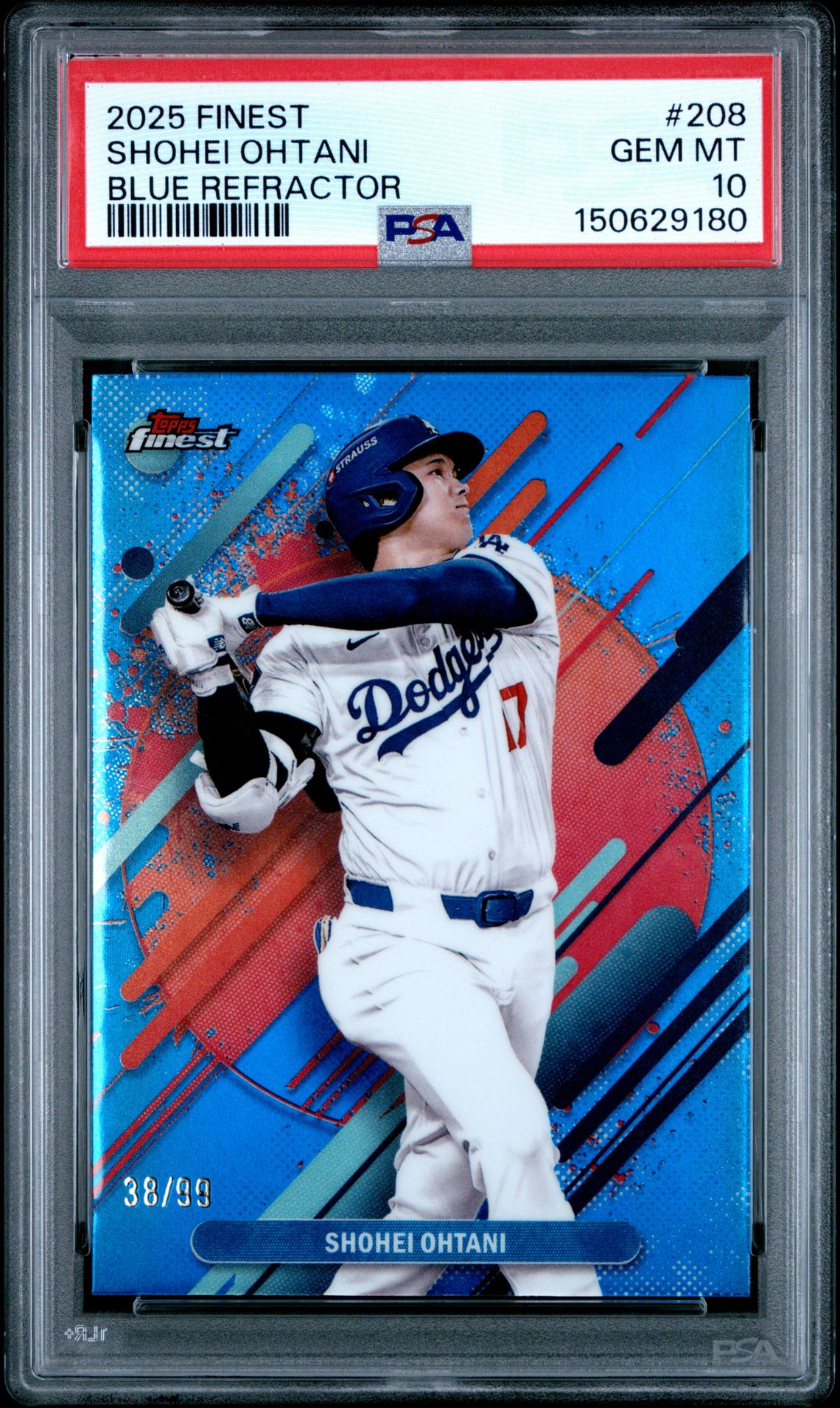 2025 Topps Finest 208 Blue Refractor /99