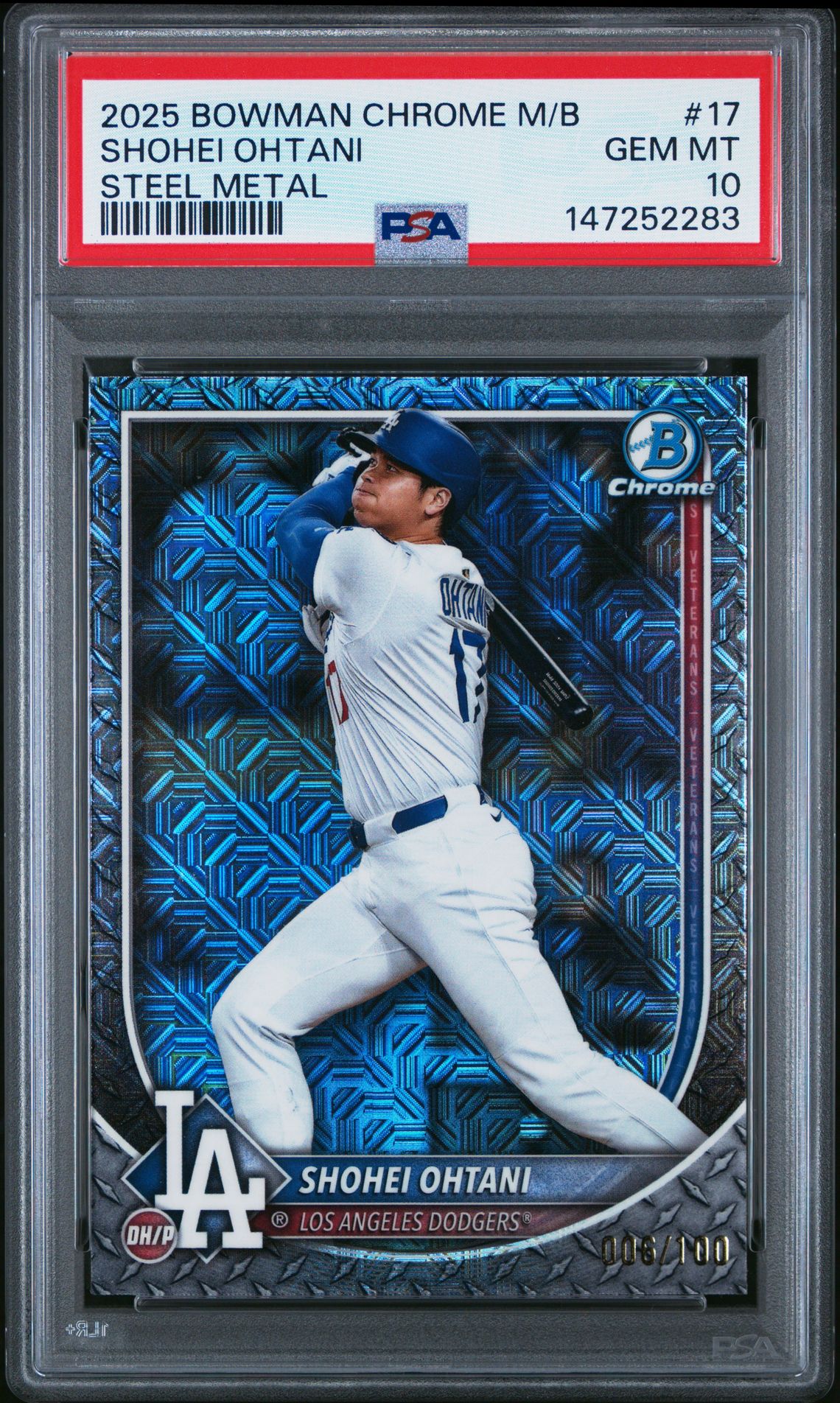 2025 Bowman Chrome 17 Steel Metal /100