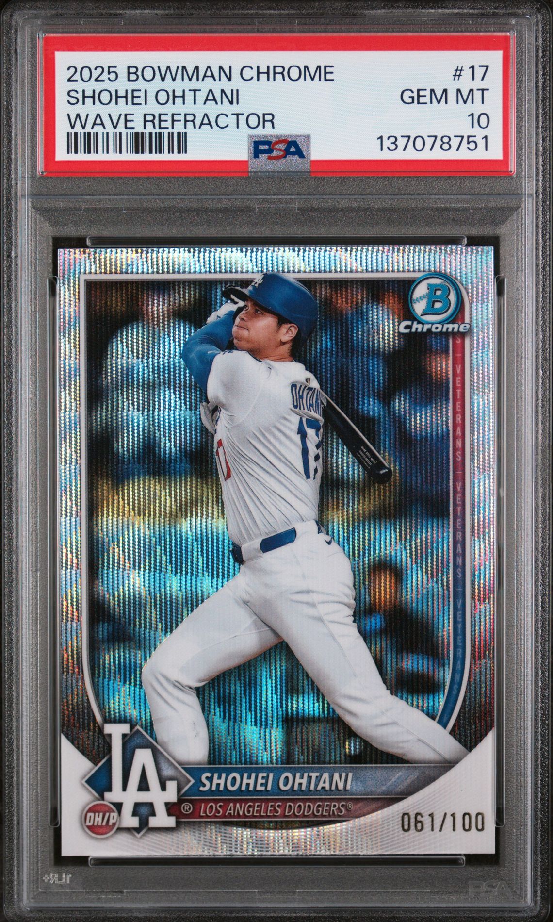 2025 Bowman Chrome 17 Wave Refractor /100