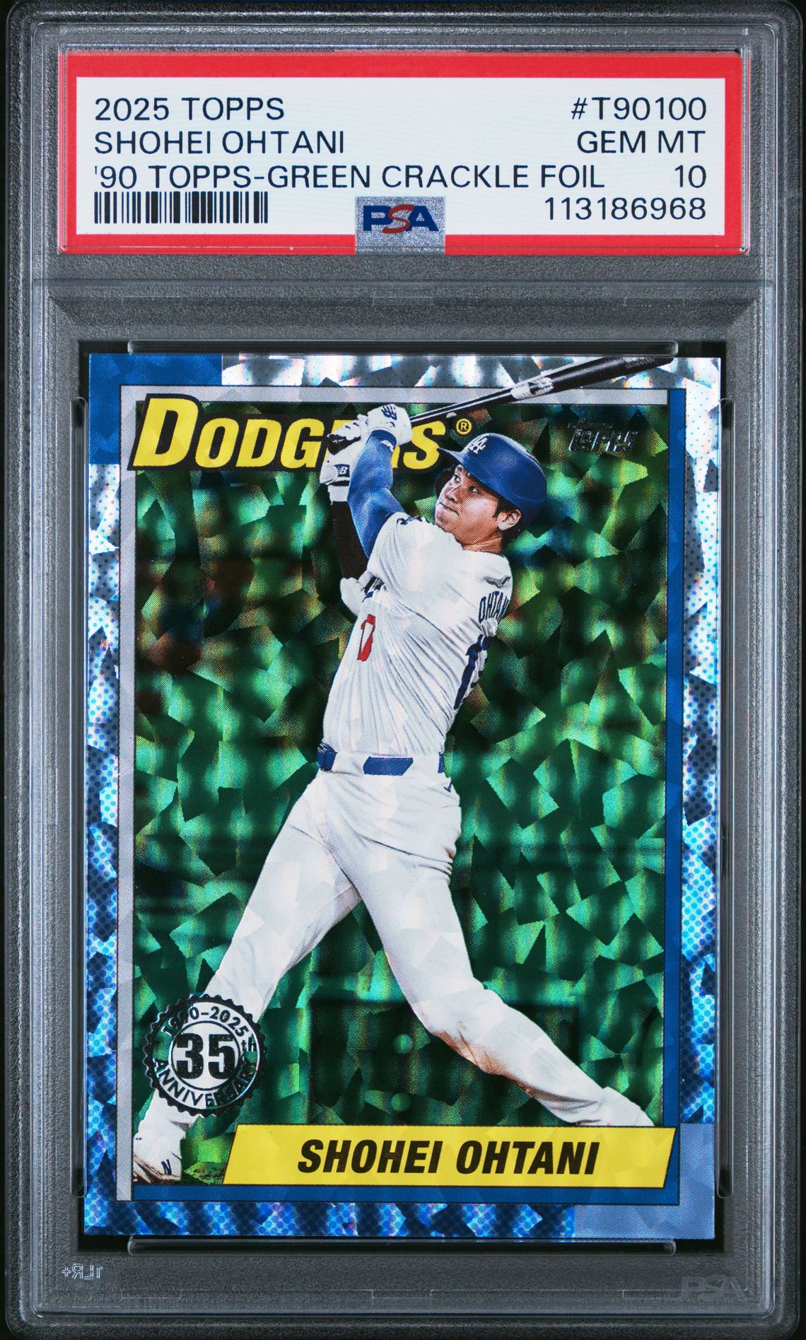2025 Topps '90 Topps - Green Crackle Foil T90100 /99