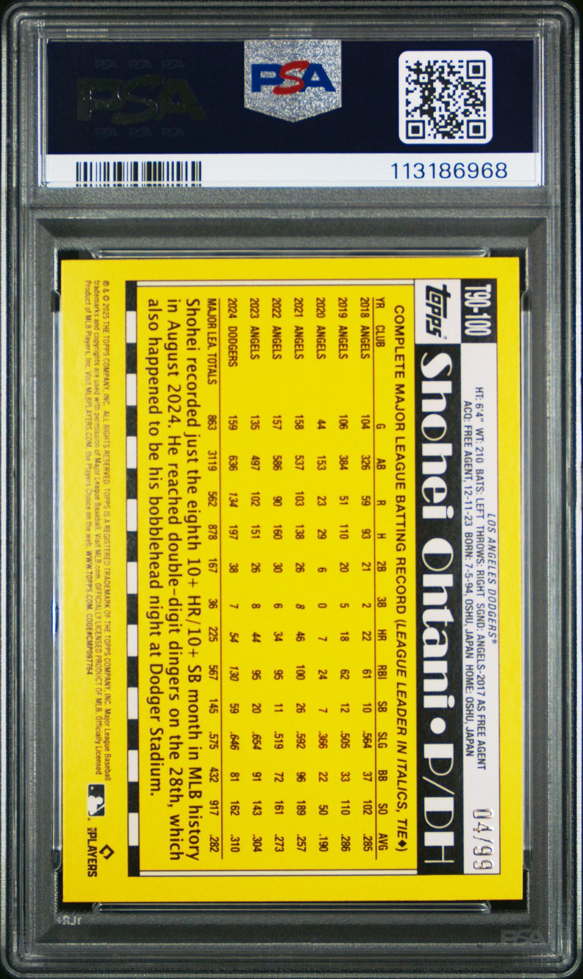 2025 Topps '90 Topps - Green Crackle Foil T90100 /99