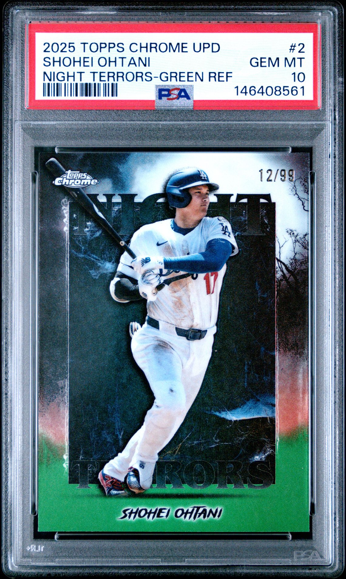 2025 Topps Chrome UPD 2 Night Terrors-Green Ref /99