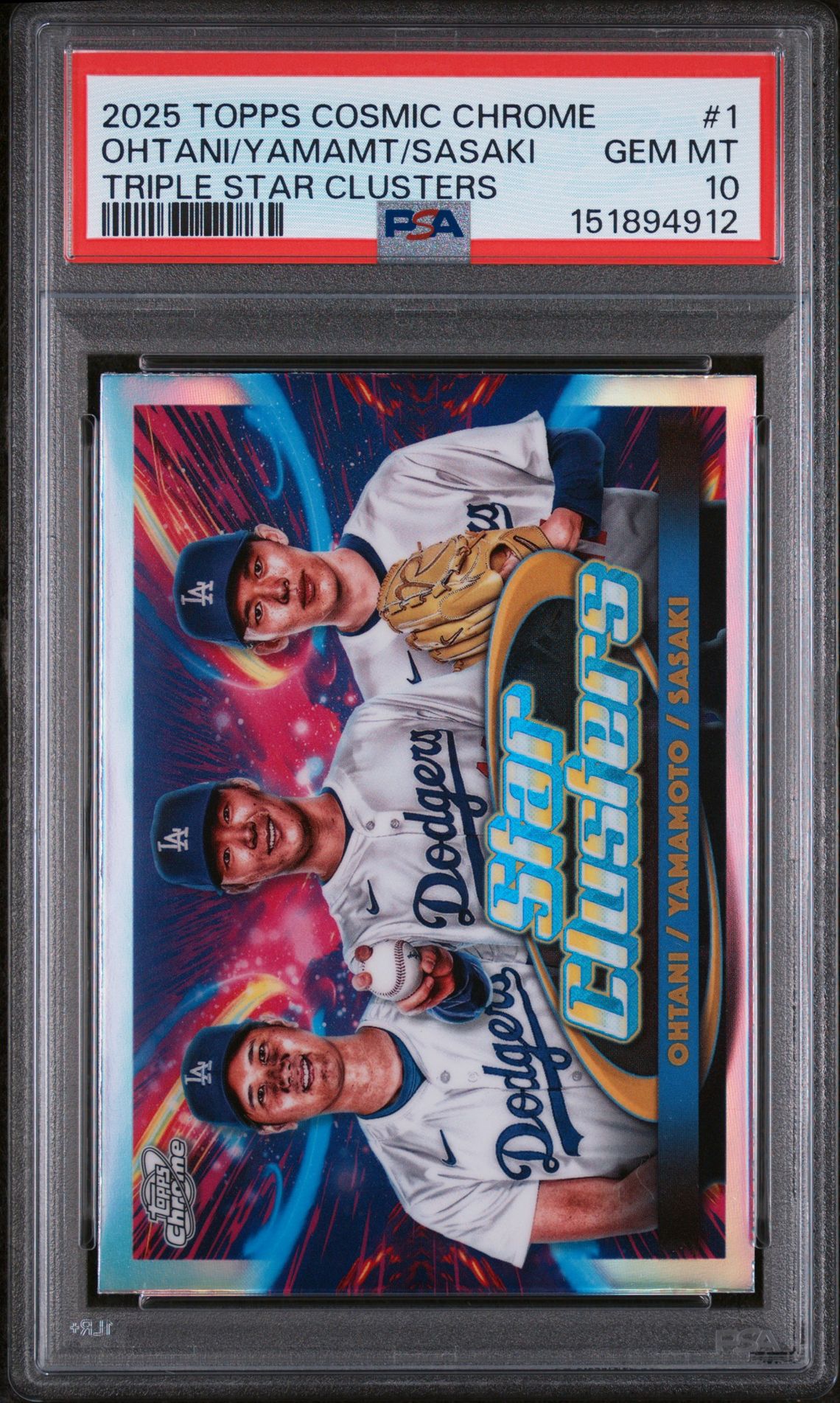2025 Topps Cosmic Chrome #1 Triple Star Clusters