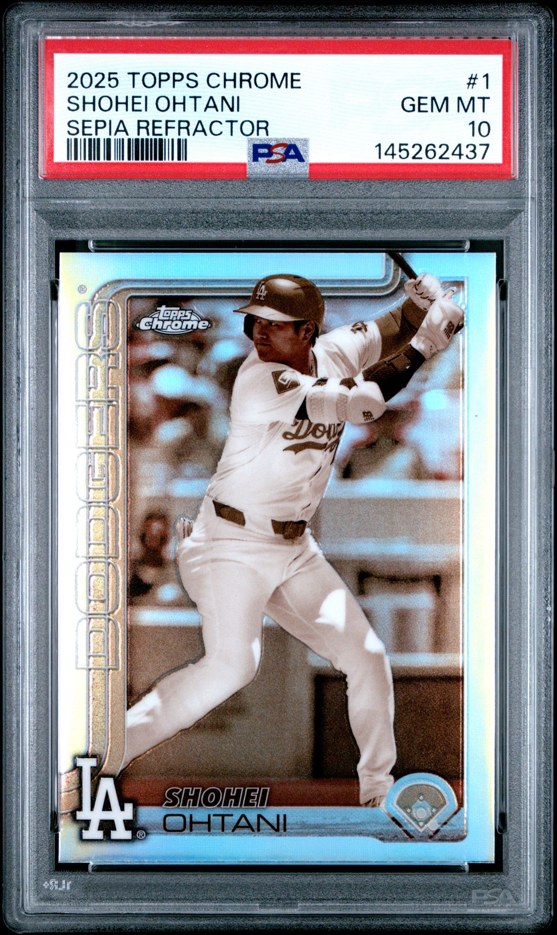 2025 Topps Chrome #1 Shohei Ohtani Sepia Refractor