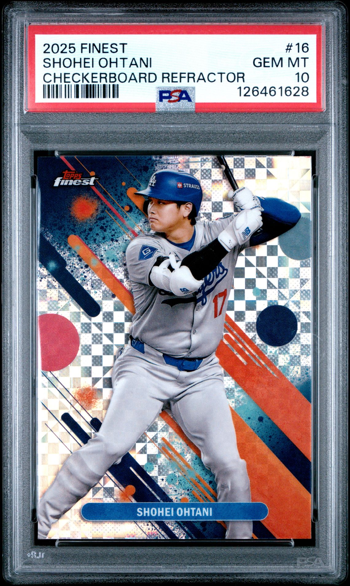 2025 Topps Finest #16 Shohei Ohtani Checkerboard Refractor