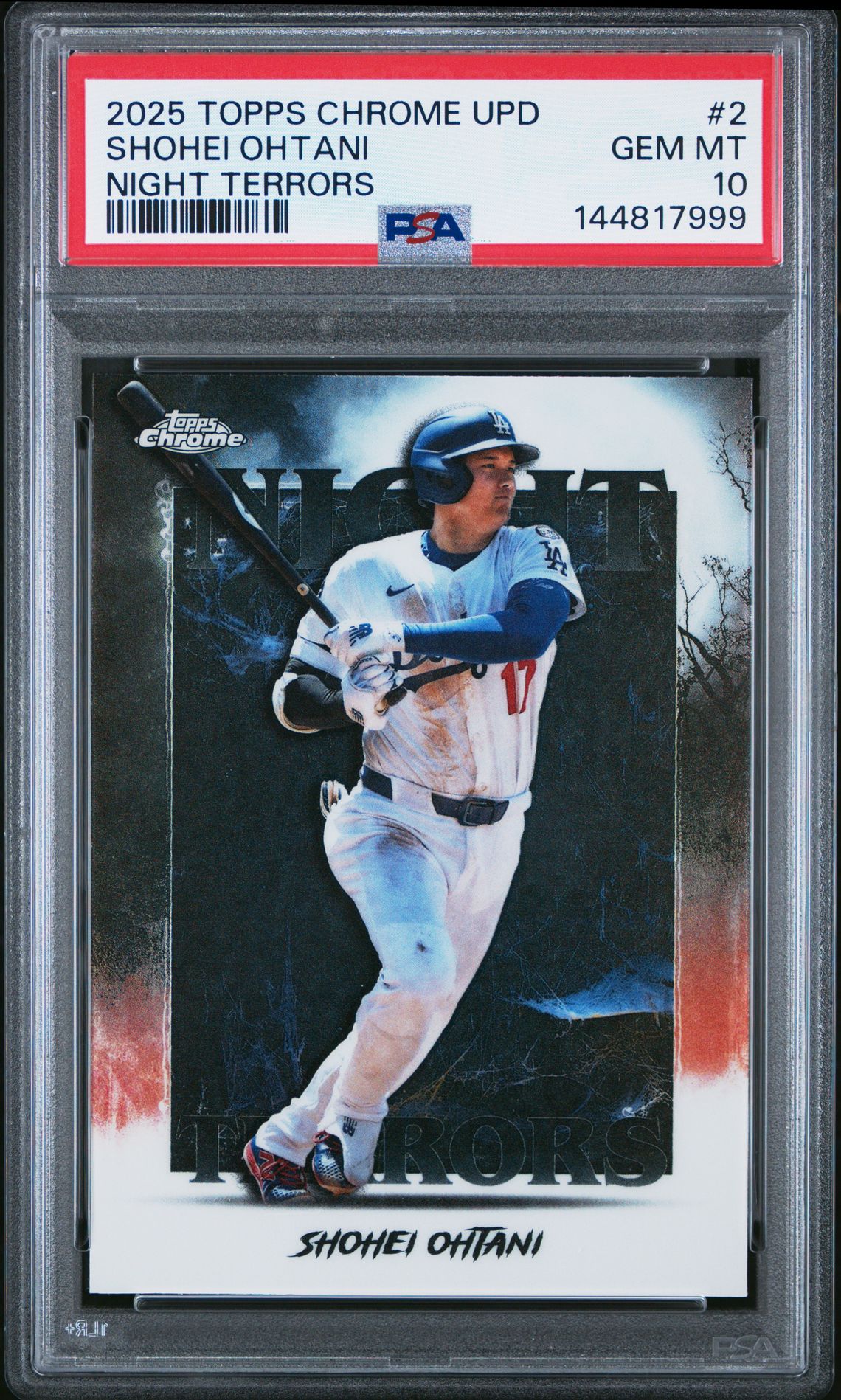 2025 Topps Chrome Update #2 Shohei Ohtani Night Terrors