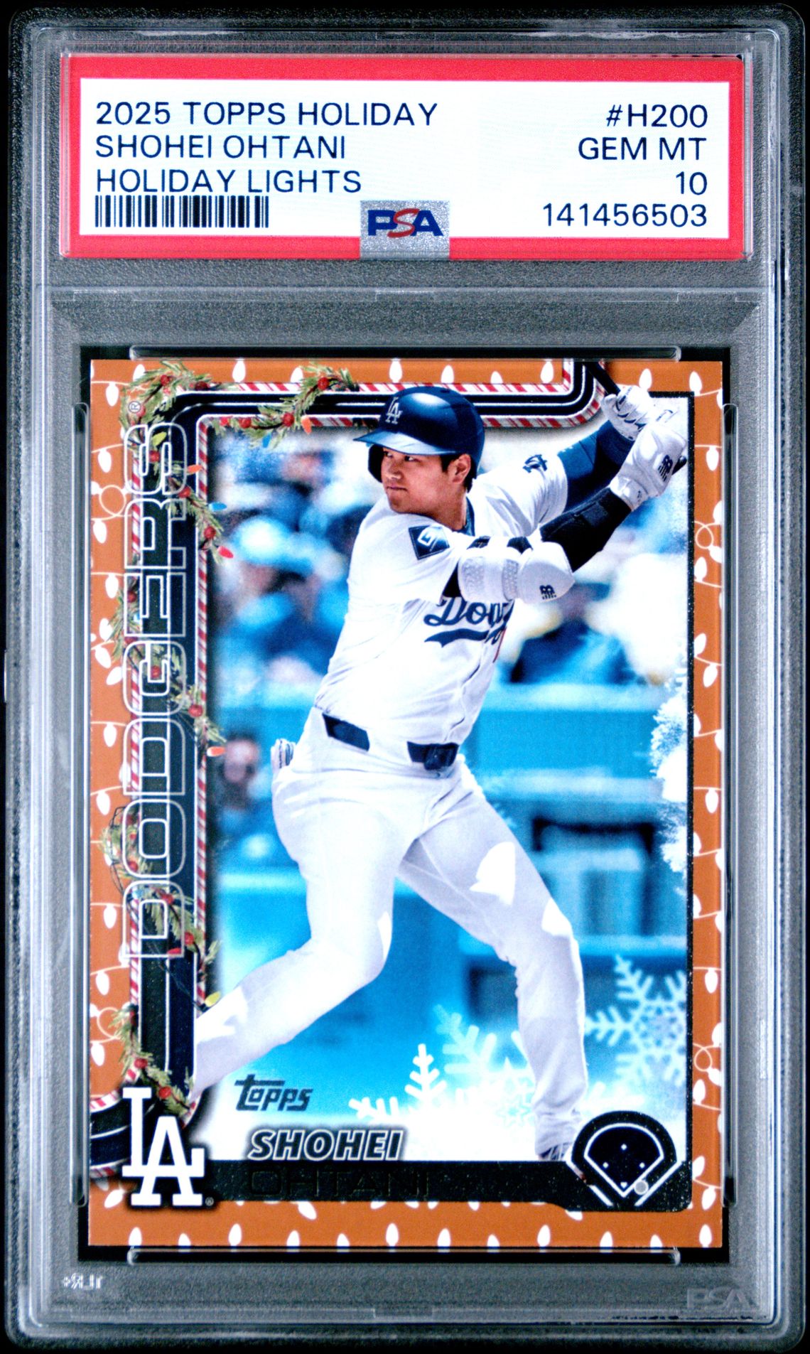 2025 Topps Holiday H200 Shohei Ohtani Holiday Lights