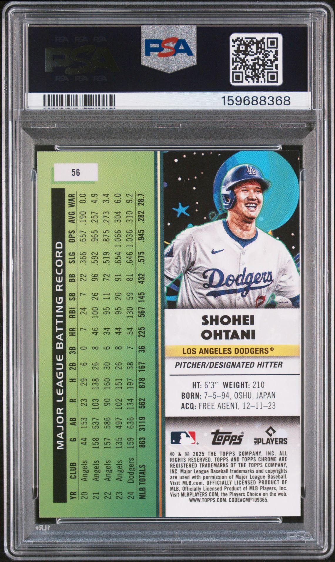 2025 Topps Cosmic Chrome 56 Green Space Dust /75