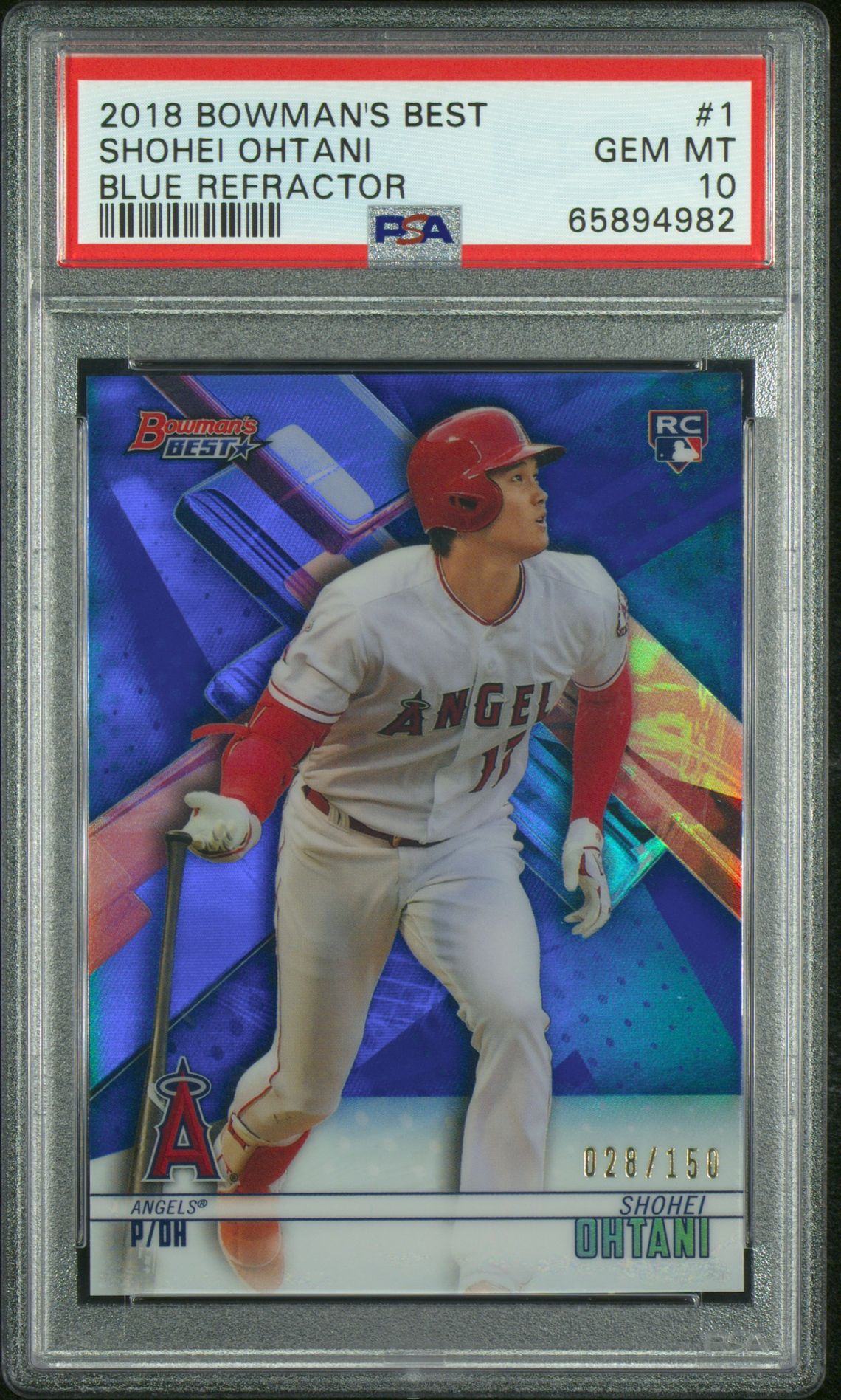 2018 Bowman Bowman's Best #1 Blue Refractor /150