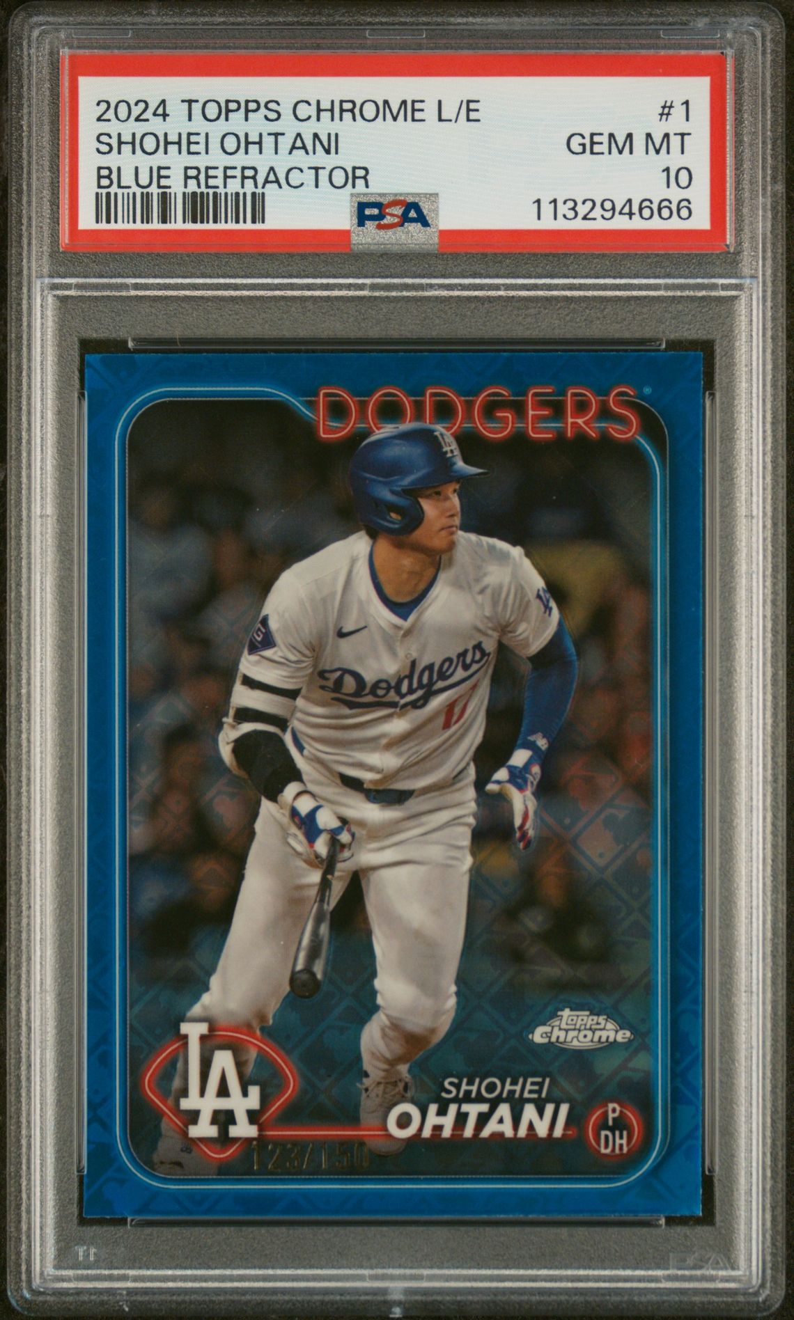 2024 Topps Chrome L/E 1 Blue Refractor /150