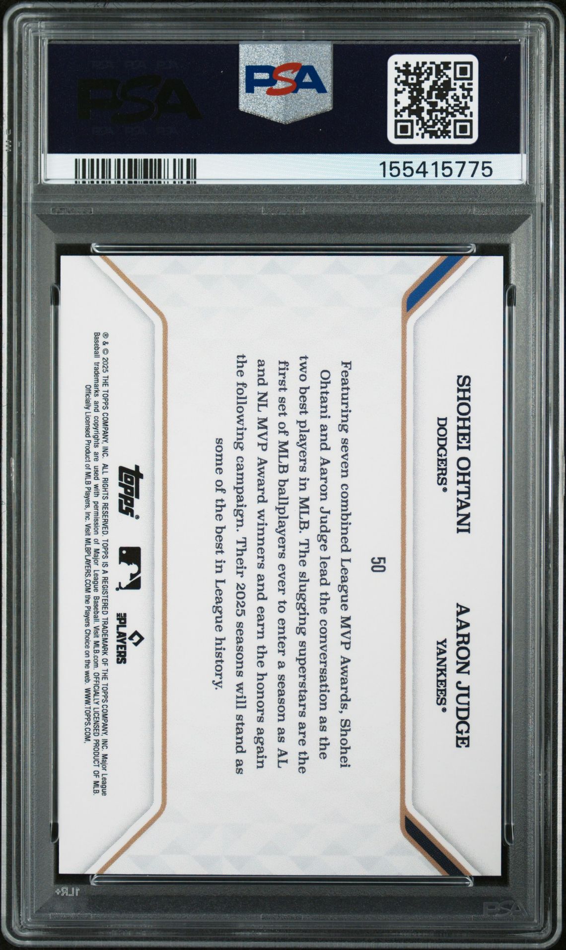 2025 Topps MLB MVP #50 Blue Foil /35