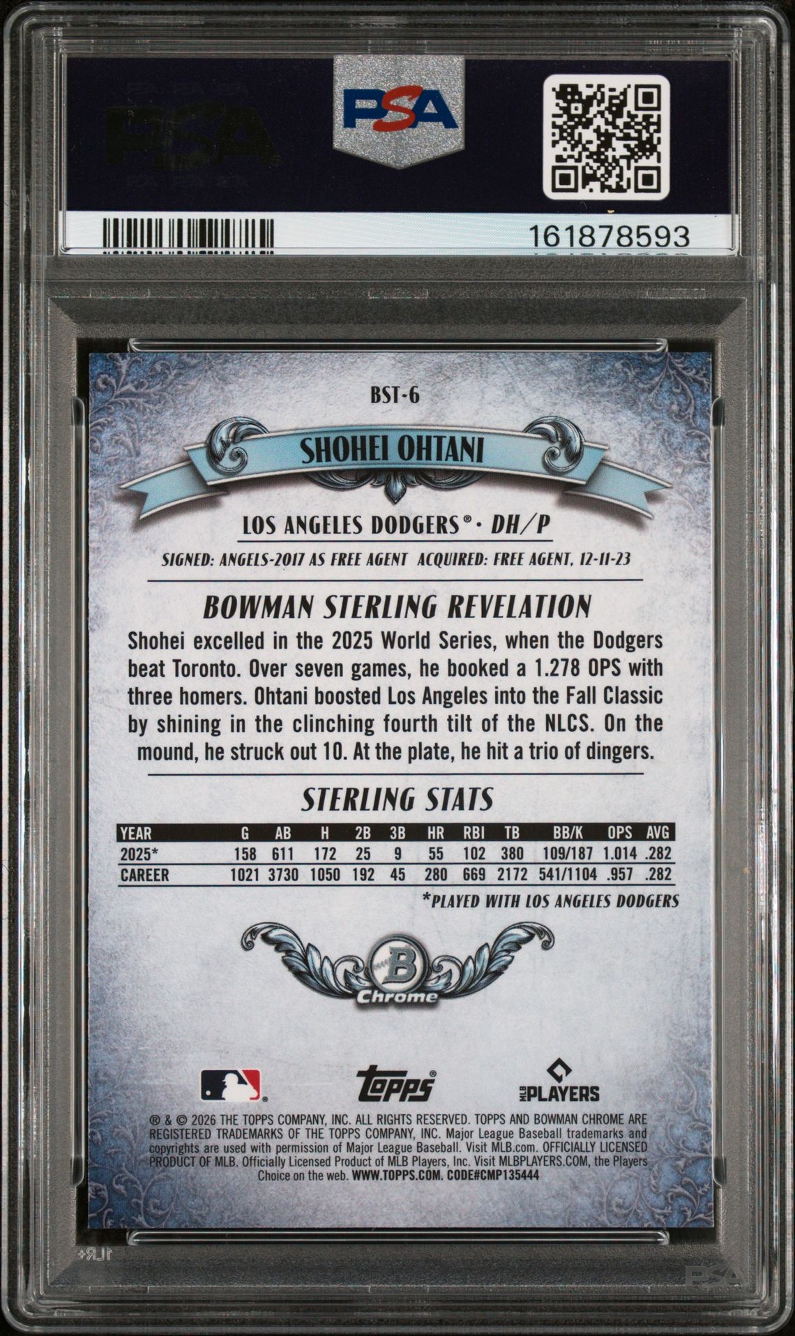 2026 Bowman Bowman Sterling BST-6