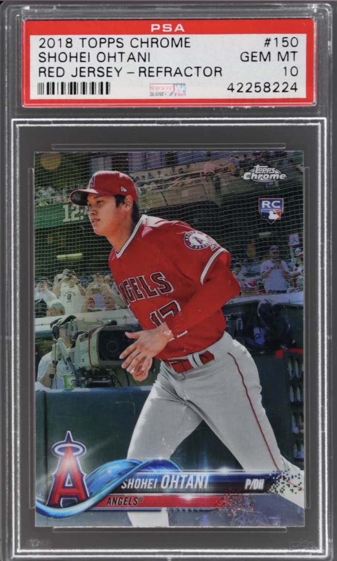 2018 TOPPS CHROME #150 SHOHEI OHTANI VARIATION-REFRACTOR