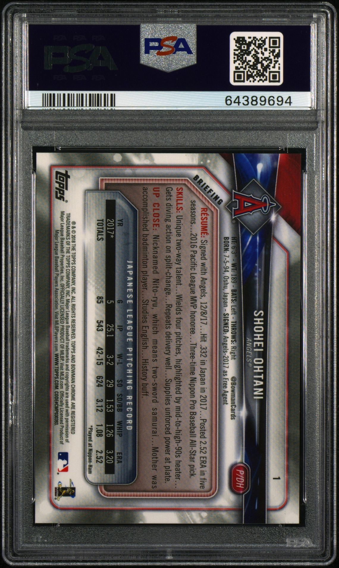 2018 Bowman Chrome #1