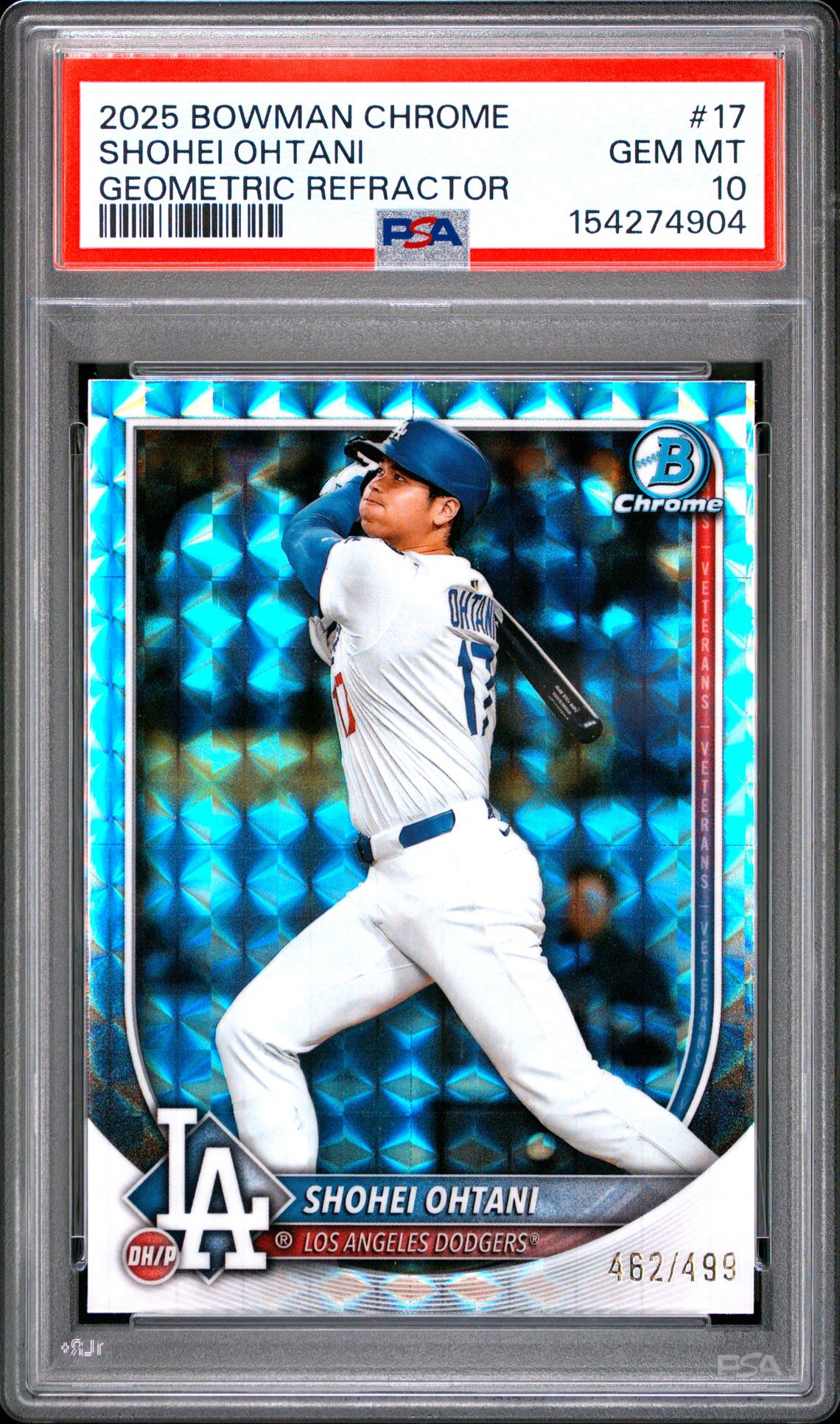 2025 Bowman Chrome 17 Shohei Ohtani Geometric Refractor /499