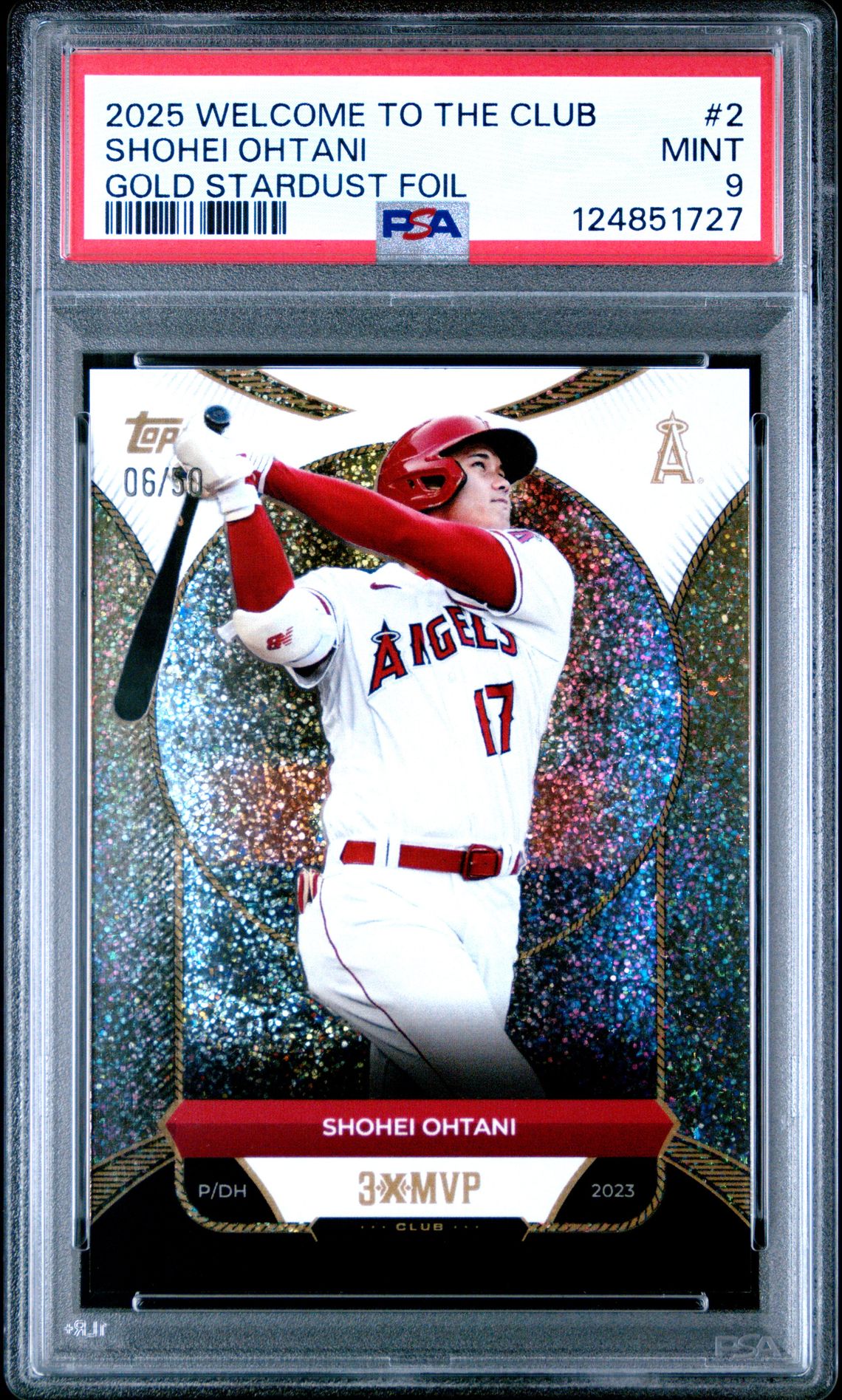 2025 Topps Welcome to the Club #2 Gold Stardust Foil /30