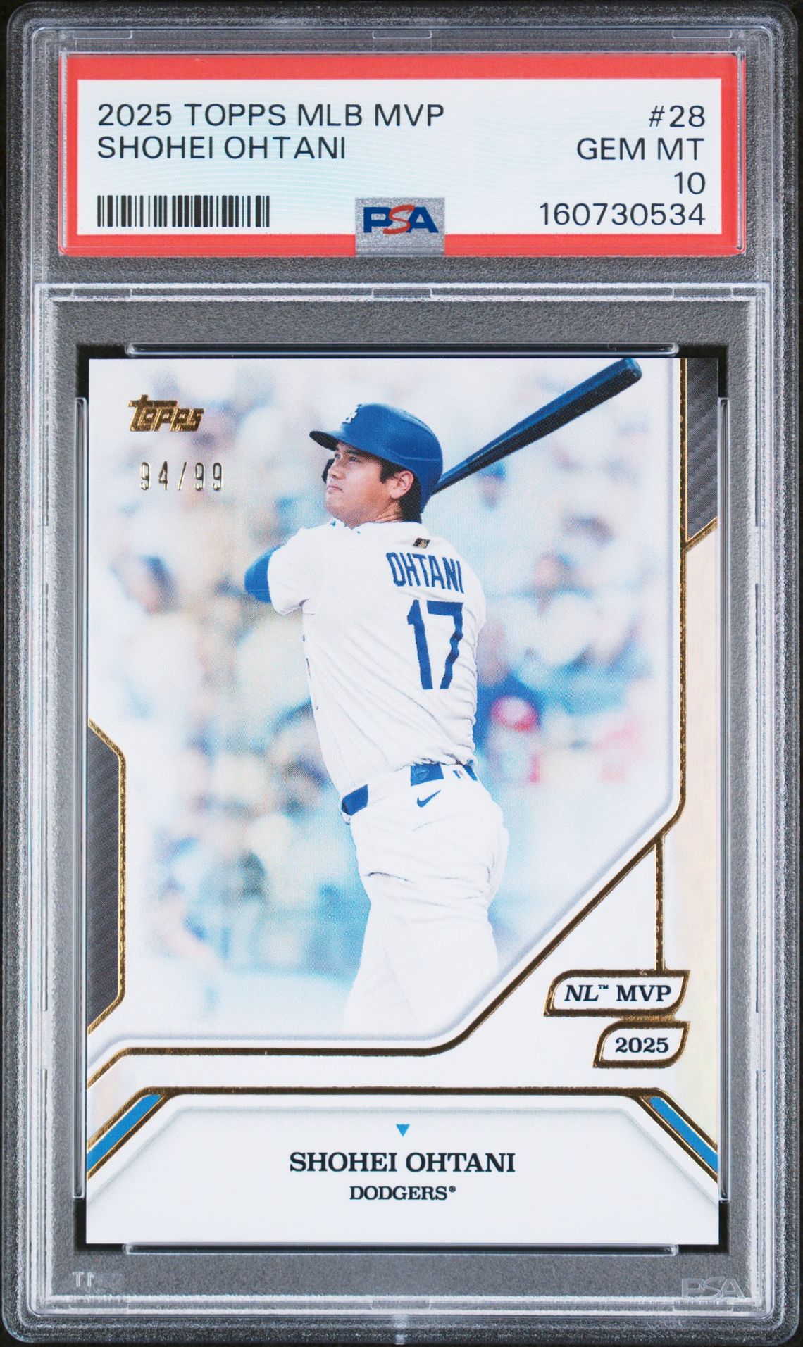 2025 Topps MLB MVP #28 /99