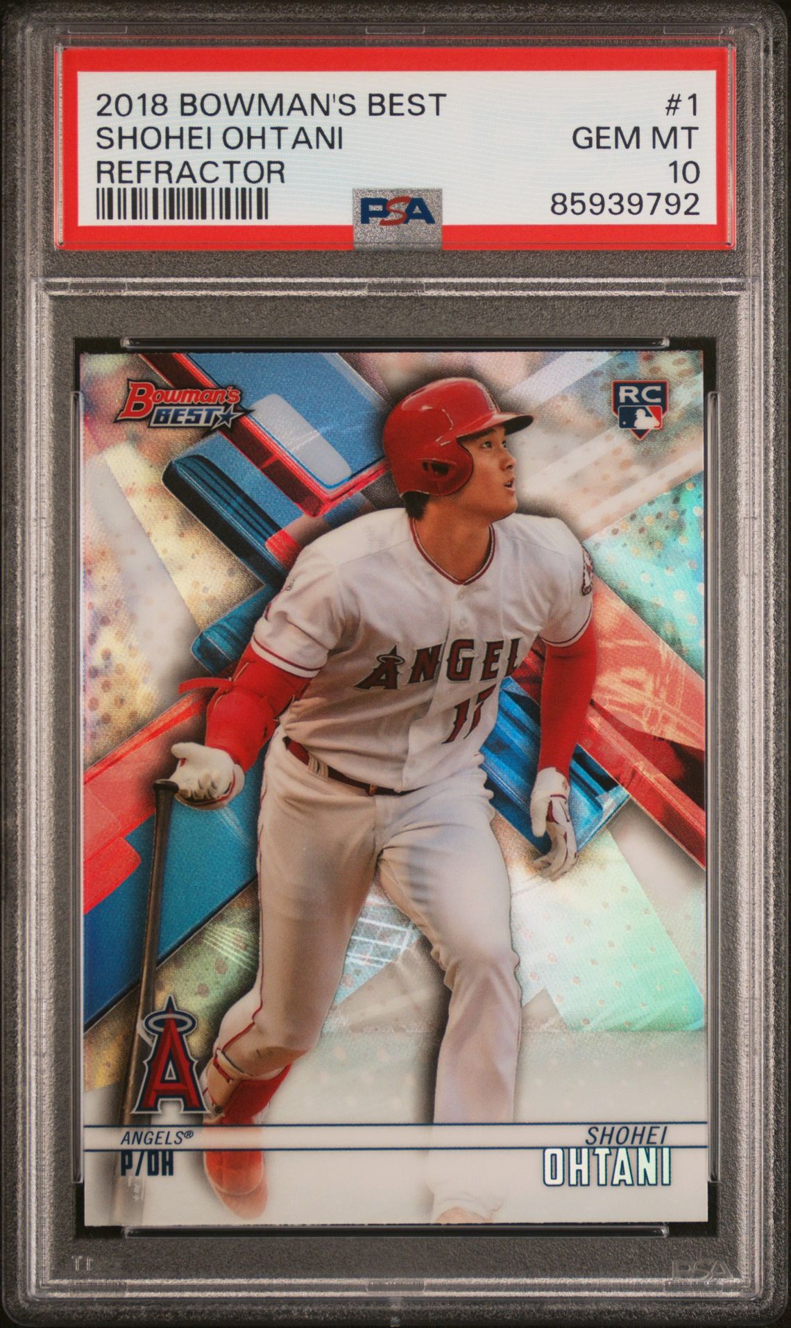 2018 Bowman Bowman's Best #1 Shohei Ohtani Refractor