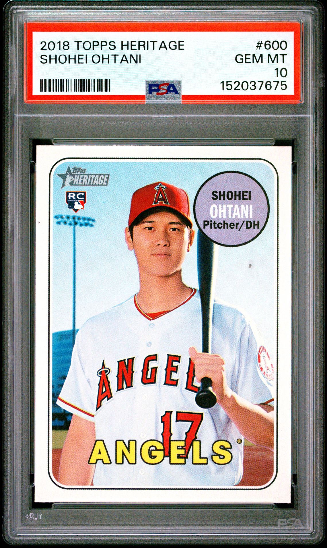 2018 Topps Heritage #600 Shohei Ohtani RC