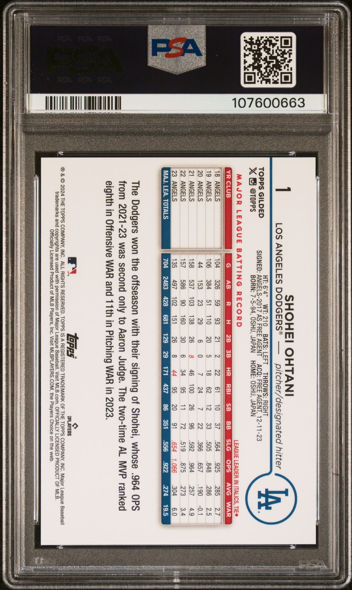 2024 Topps Gilded Collection #1 /99