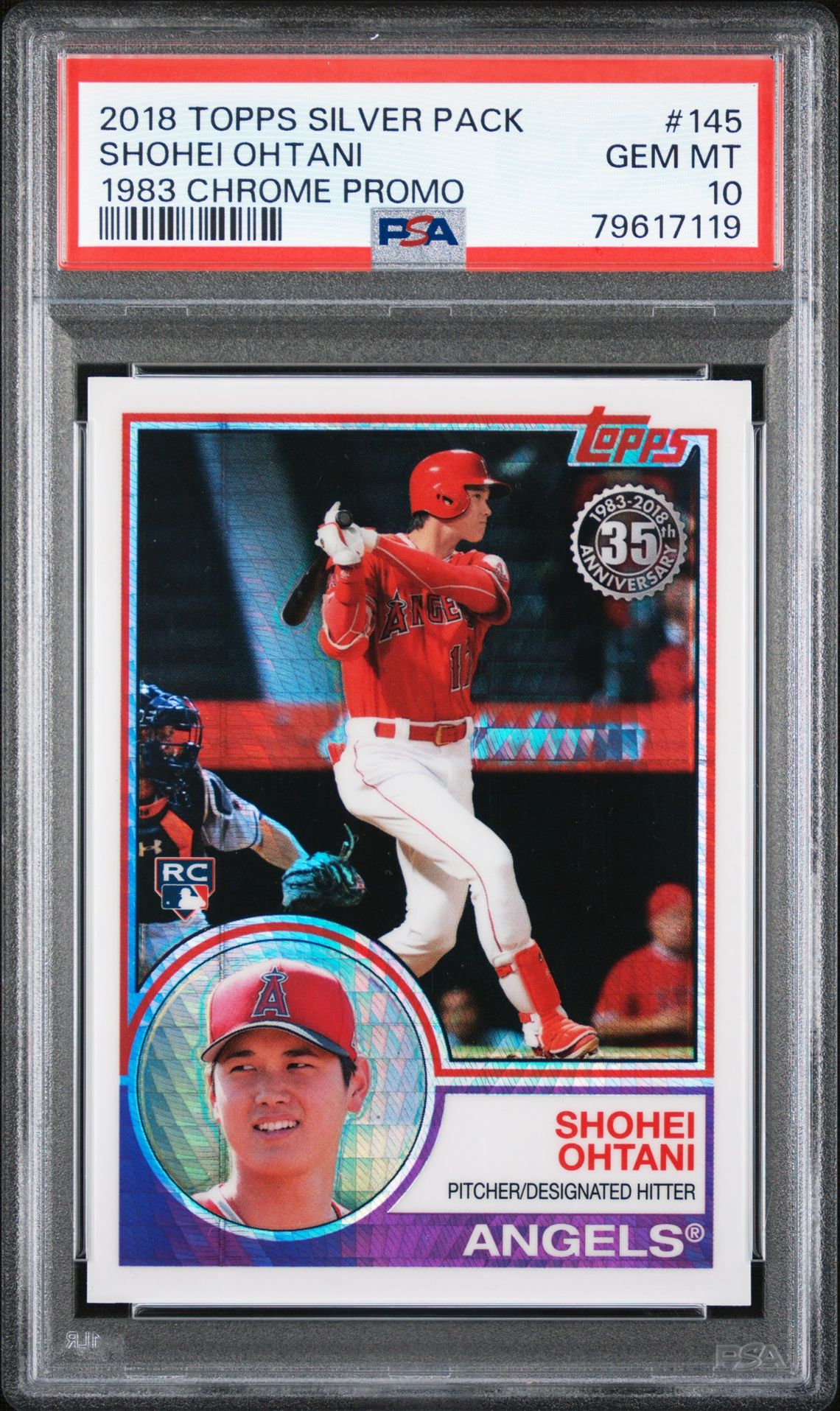 2018 Topps Silver Pack 145 1983 Chrome Promo